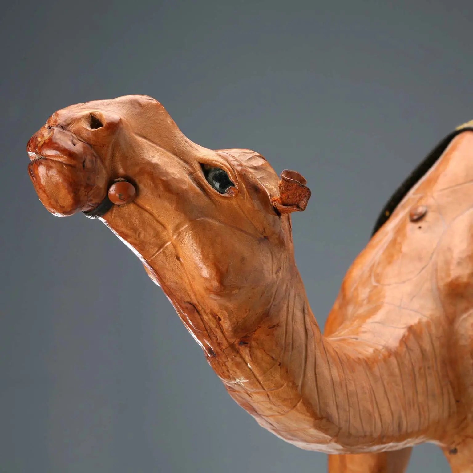 Vintage Leather Dromedary Figurine Italy 1970s - Italy, 1970s | Modernism | 