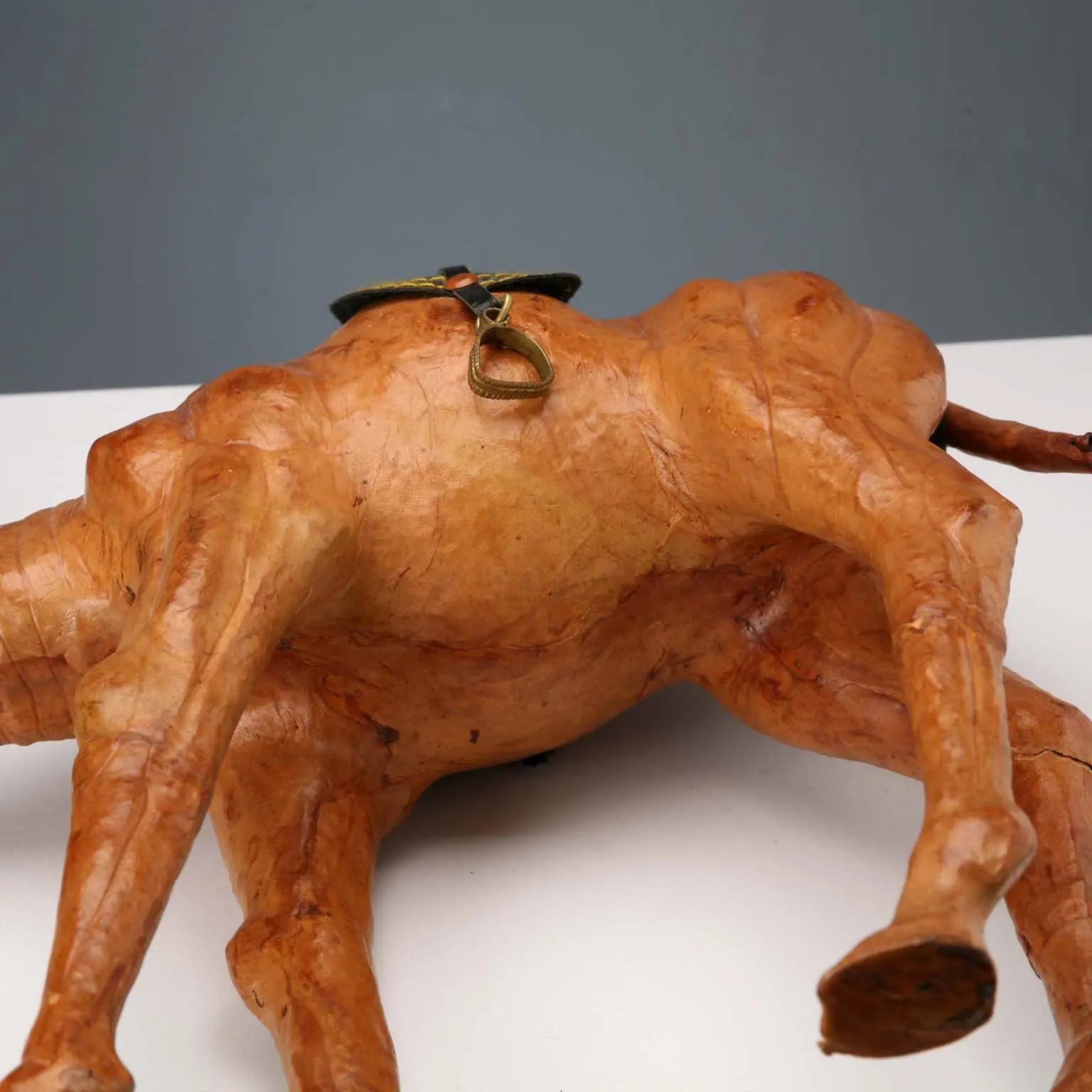 Vintage Leather Dromedary Figurine Italy 1970s - Italy, 1970s | Modernism | 