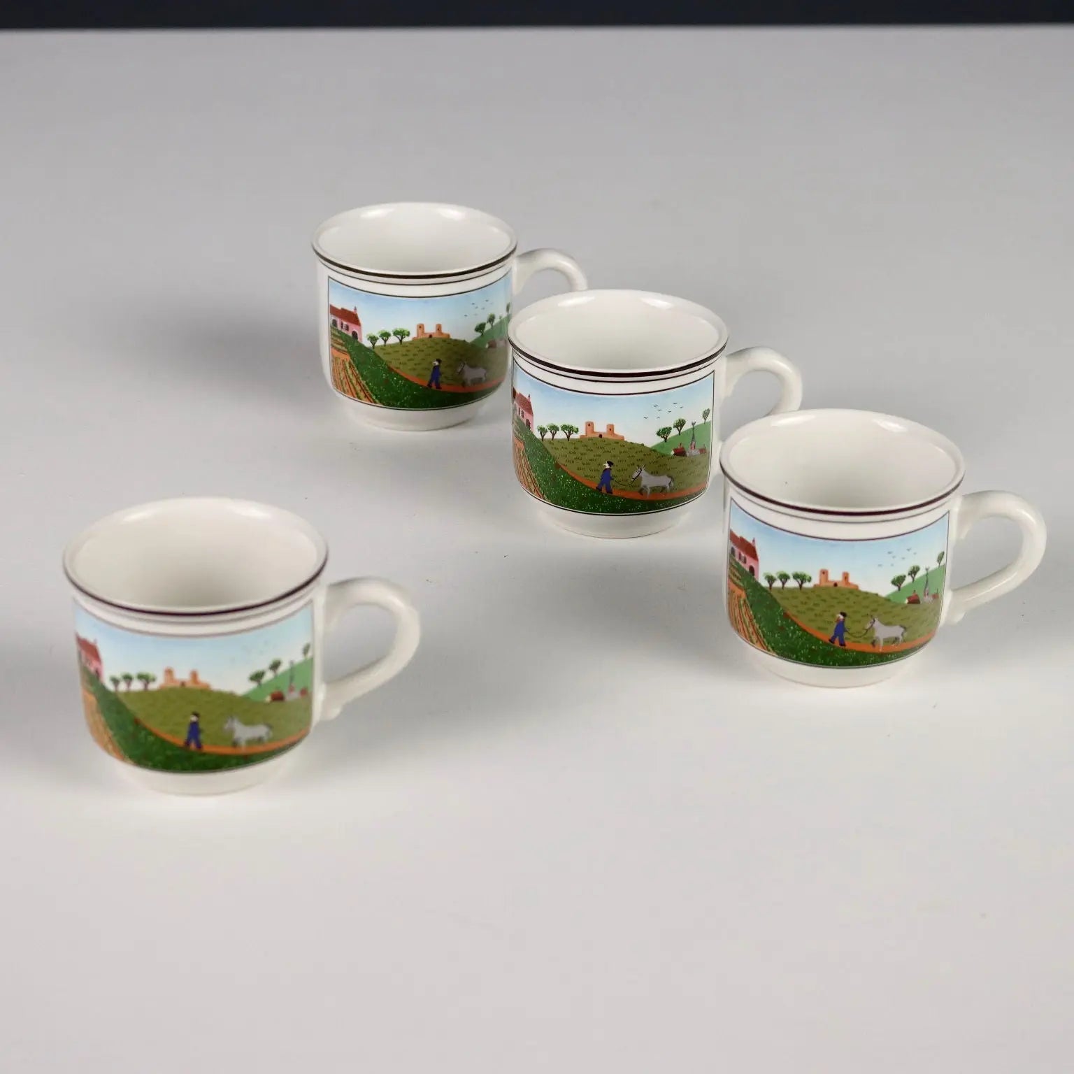 Vintage Plate Set Villeroy & Boch Design Naif Dinnerware Series '900 - Germany, XX Century | Modernism | 