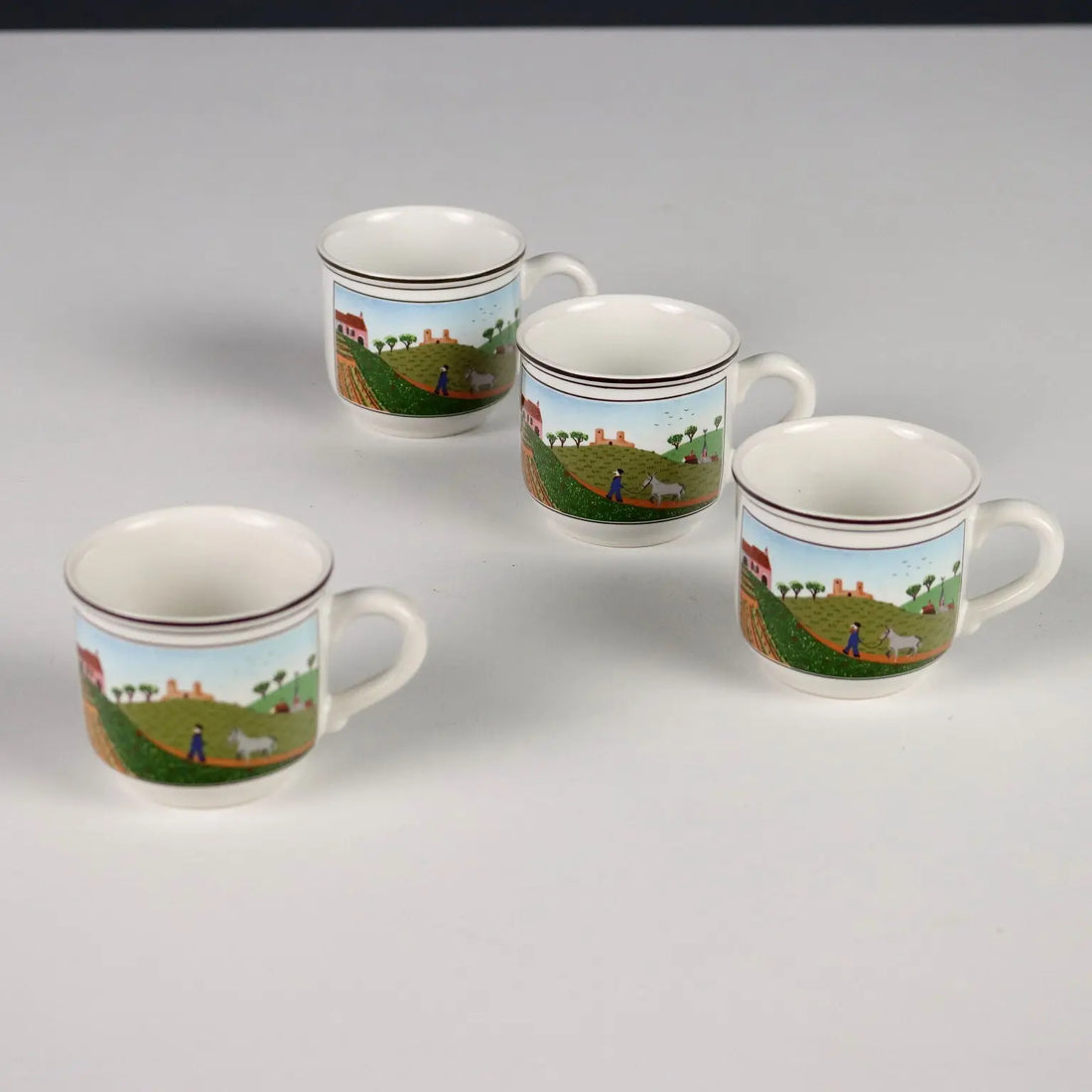 Vintage Plate Set Villeroy & Boch Design Naif Dinnerware Series '900 - Germany, XX Century | Modernism | 