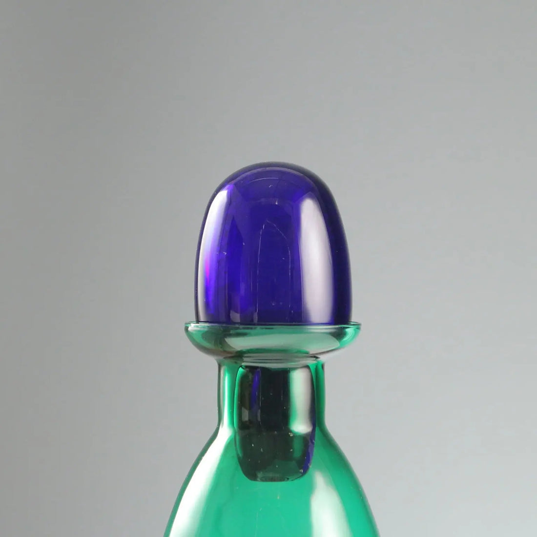 Vintage Bottle Carlo Moretti Murano Glass Italy 1980s