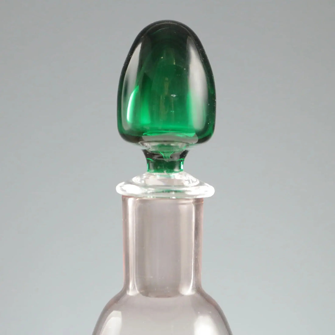 Vintage Bottle Carlo Moretti Murano Manufacture Italy 1980s