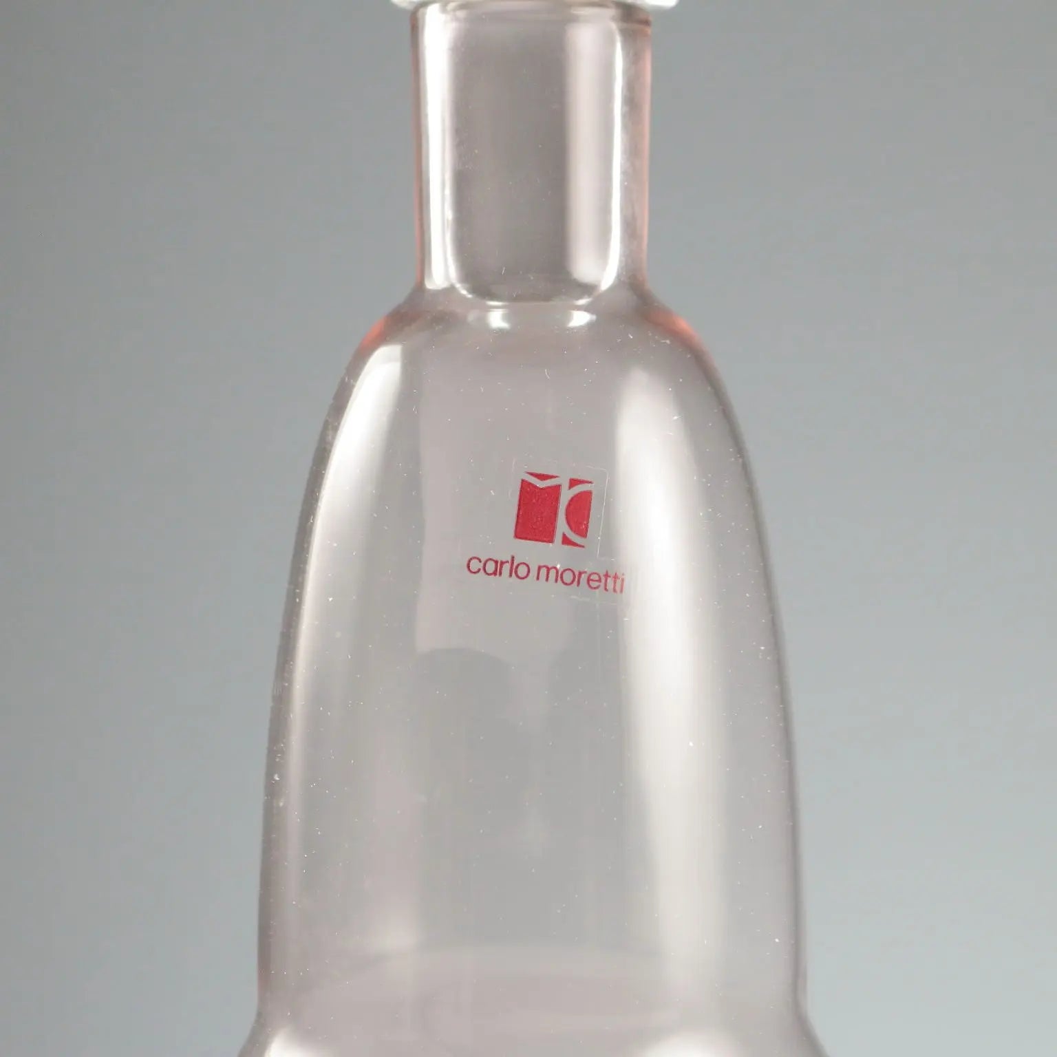 Vintage Bottle Carlo Moretti Murano Manufacture Italy 1980s