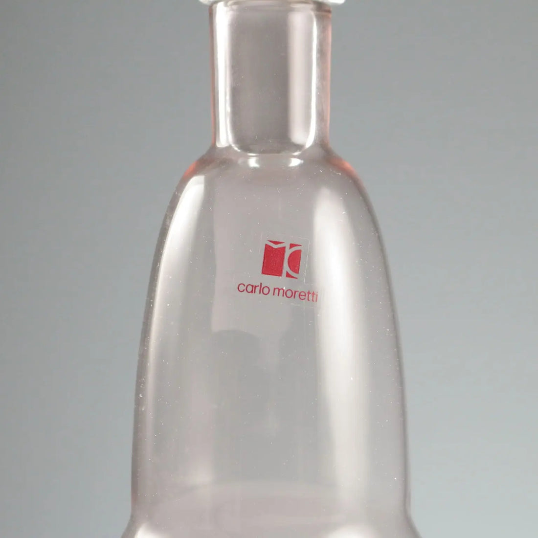 Vintage Bottle Carlo Moretti Murano Manufacture Italy 1980s