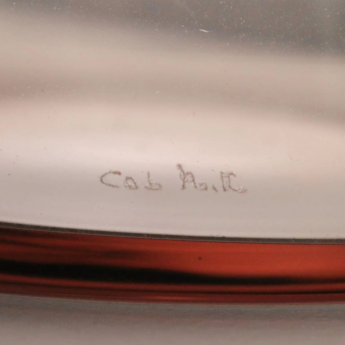 Vintage Bottle Carlo Moretti Murano Manufacture Italy 1980s