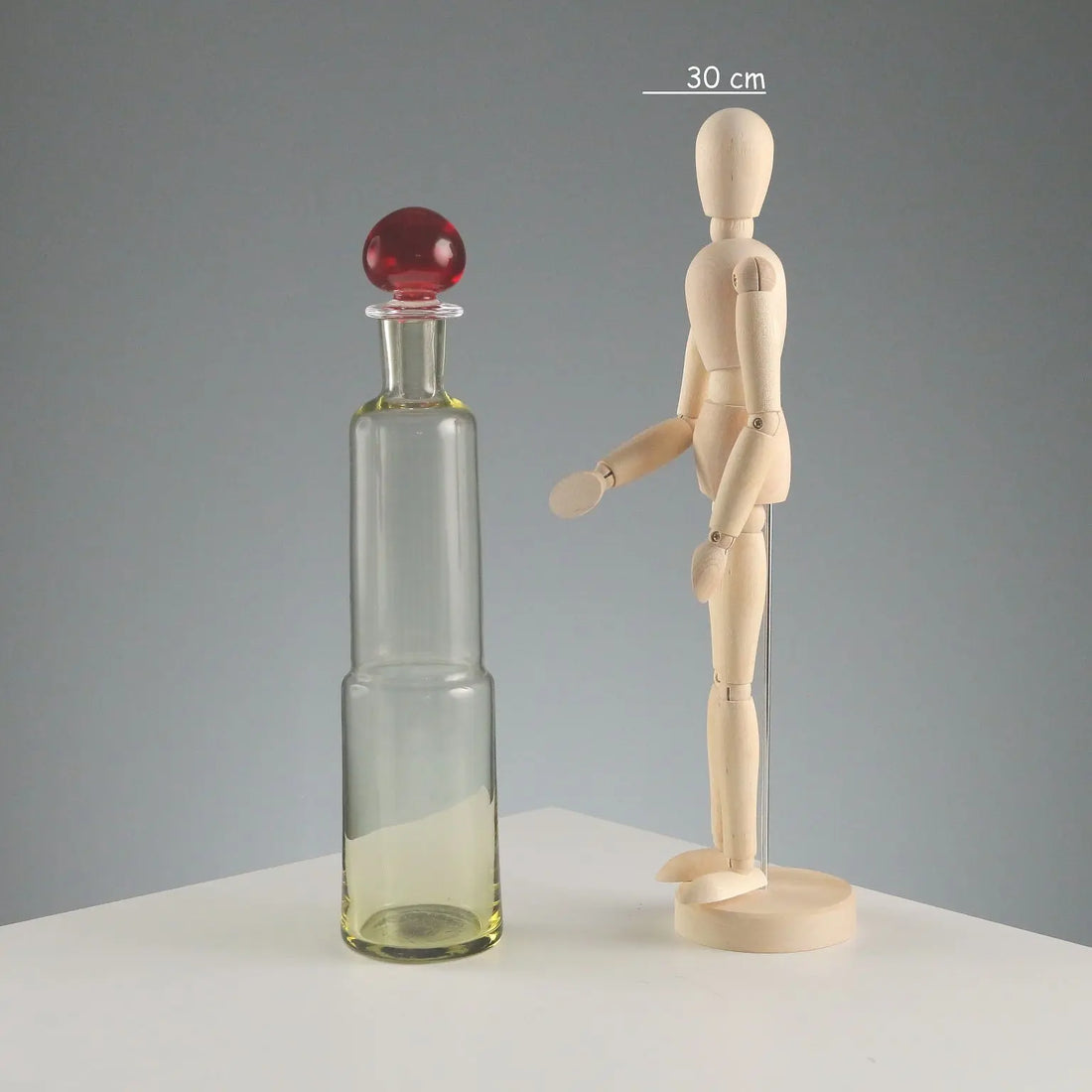 Vintage Bottle Carlo Moretti Murano Manufacture Italy 1980s