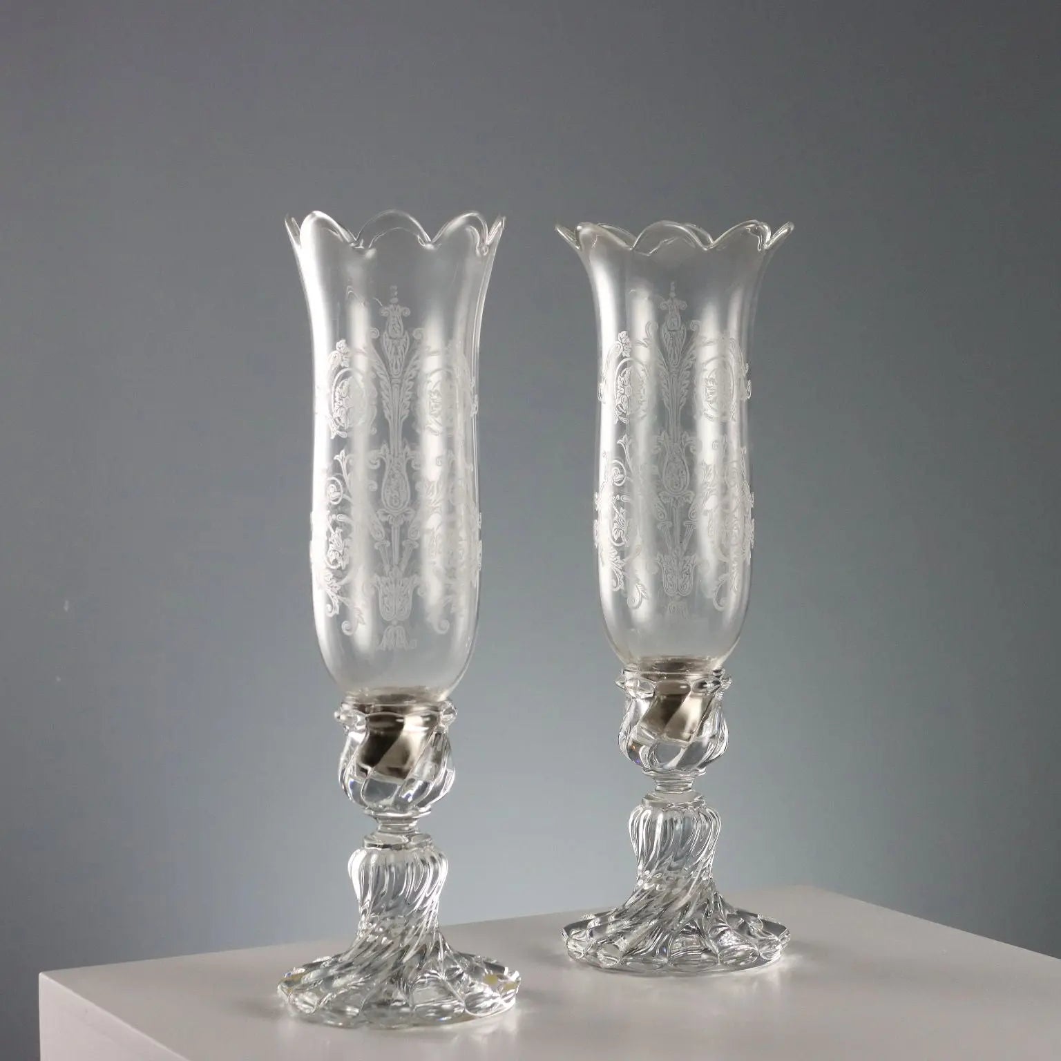 Antique Candle-Holders Baccarat Crystal Decorations XX Century - France, XX Century | Modernism | 