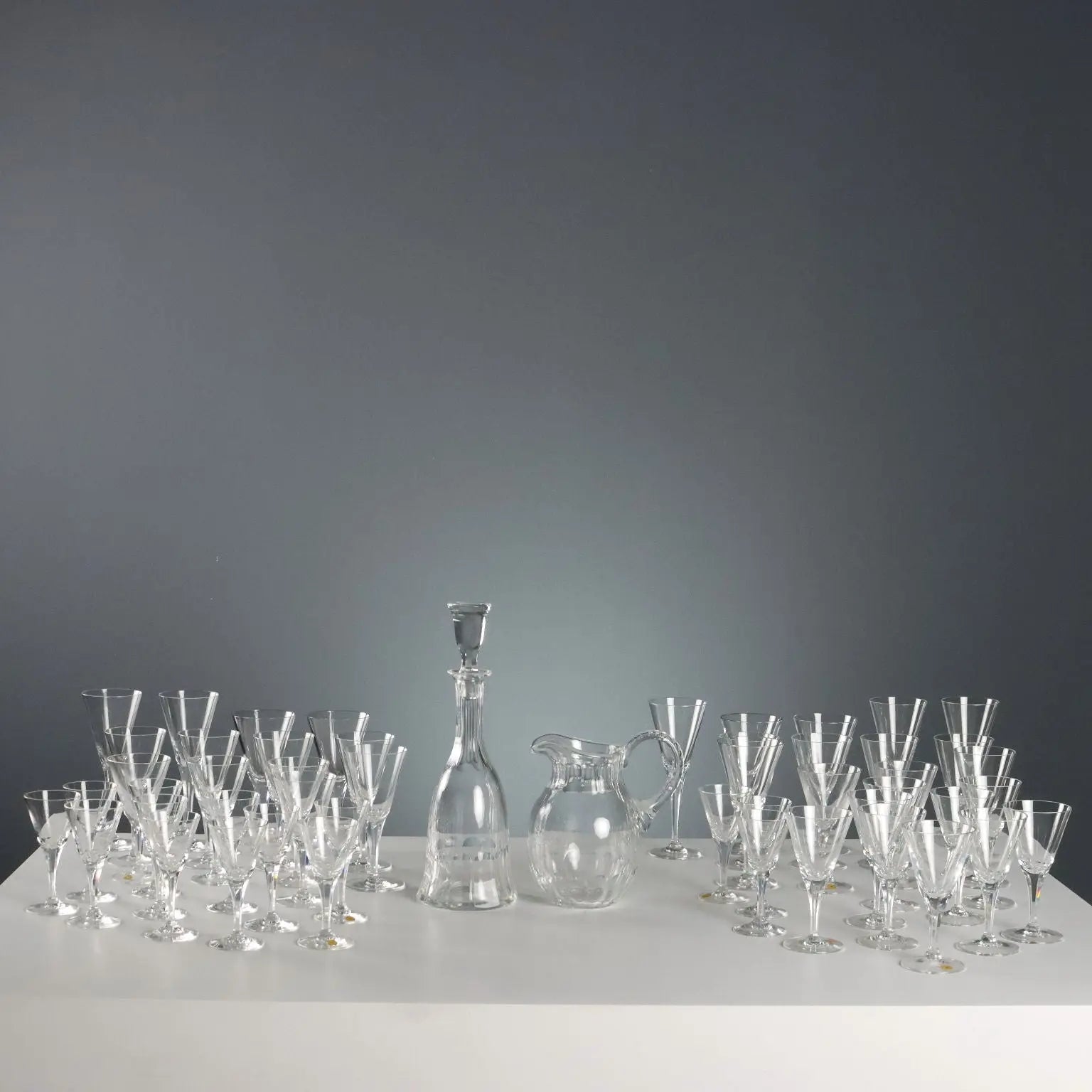 Vintage Crystal Glass Set Josephine Hütte Austria 1950s-1960s - Austria, 1950s-1960s | Modernism | 