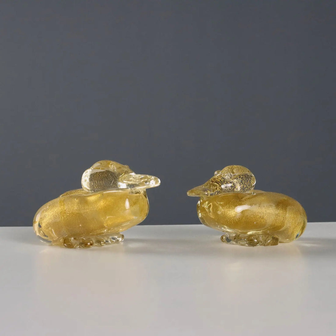 Vintage Ducks Murano Glass Gold Inclusions Design 1950s - Italy, 1950s | Modernism | 
