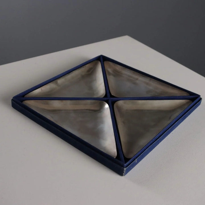 Vintage Saucers Milanese Manufacture 925 Silver Italy XX Century - Italy, XX Century | Modernism | 