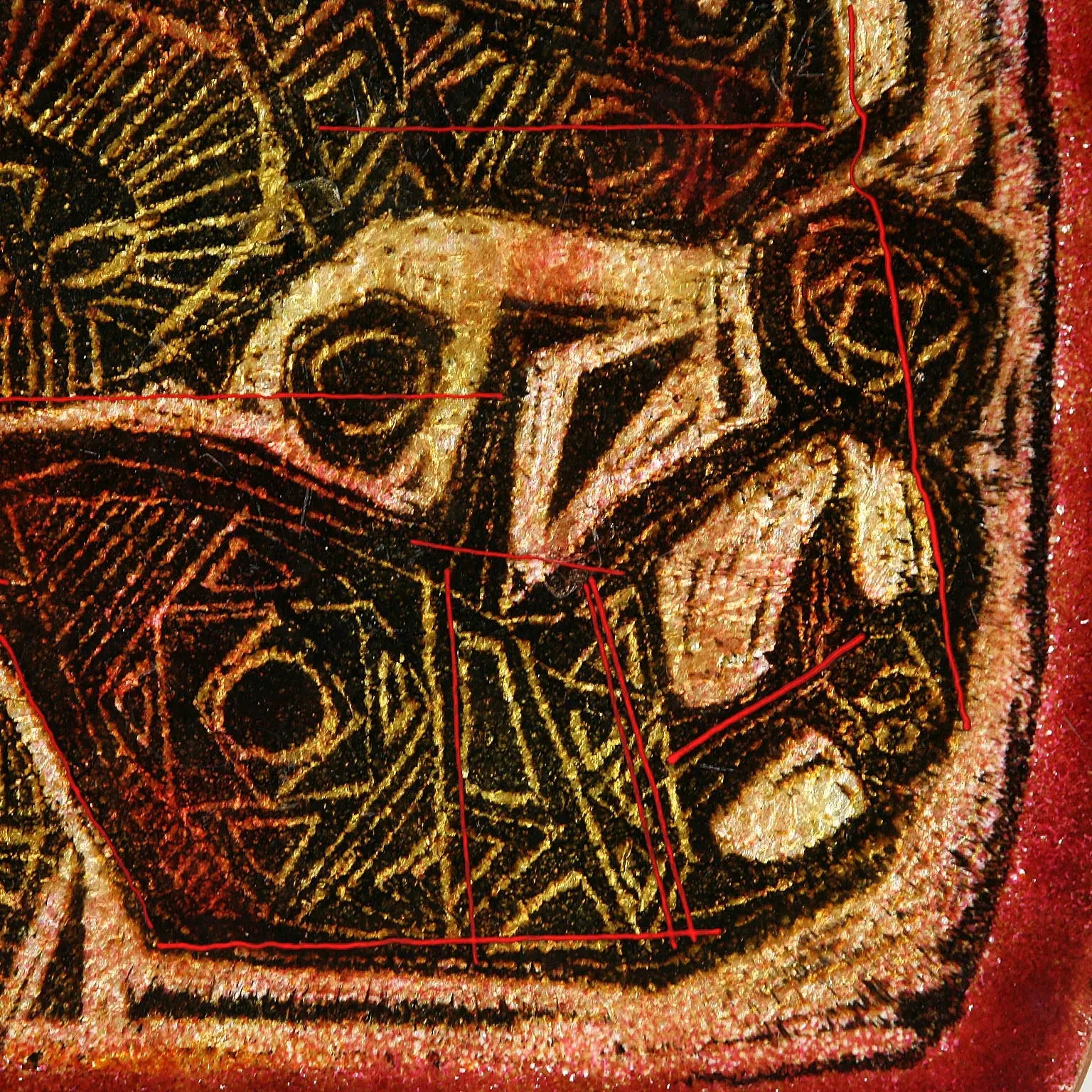 Copper and Enamel Plate Studio Del Campo '50s-'60s