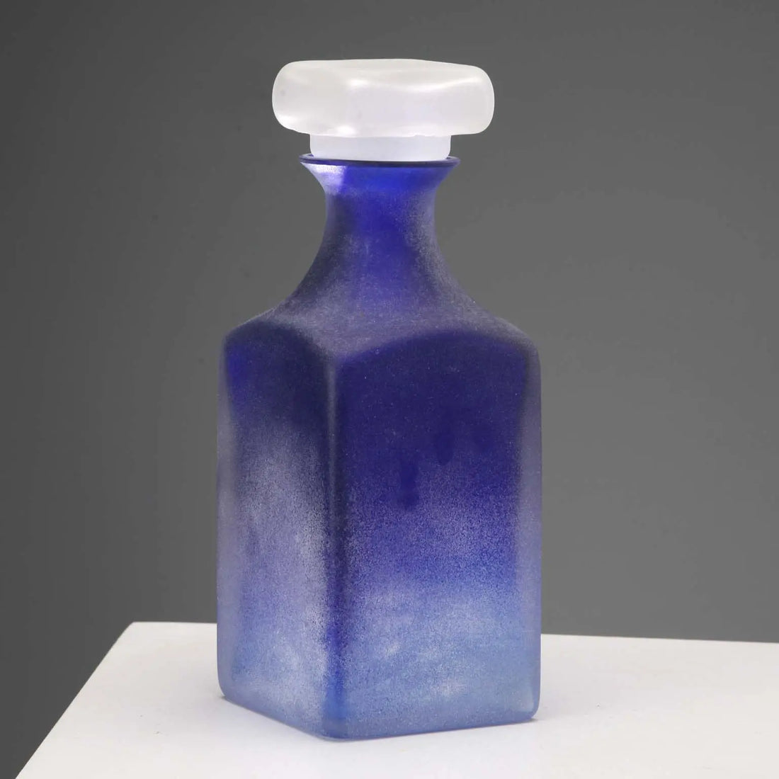 Gino Cenedese Blue Glass Bottle 1960s