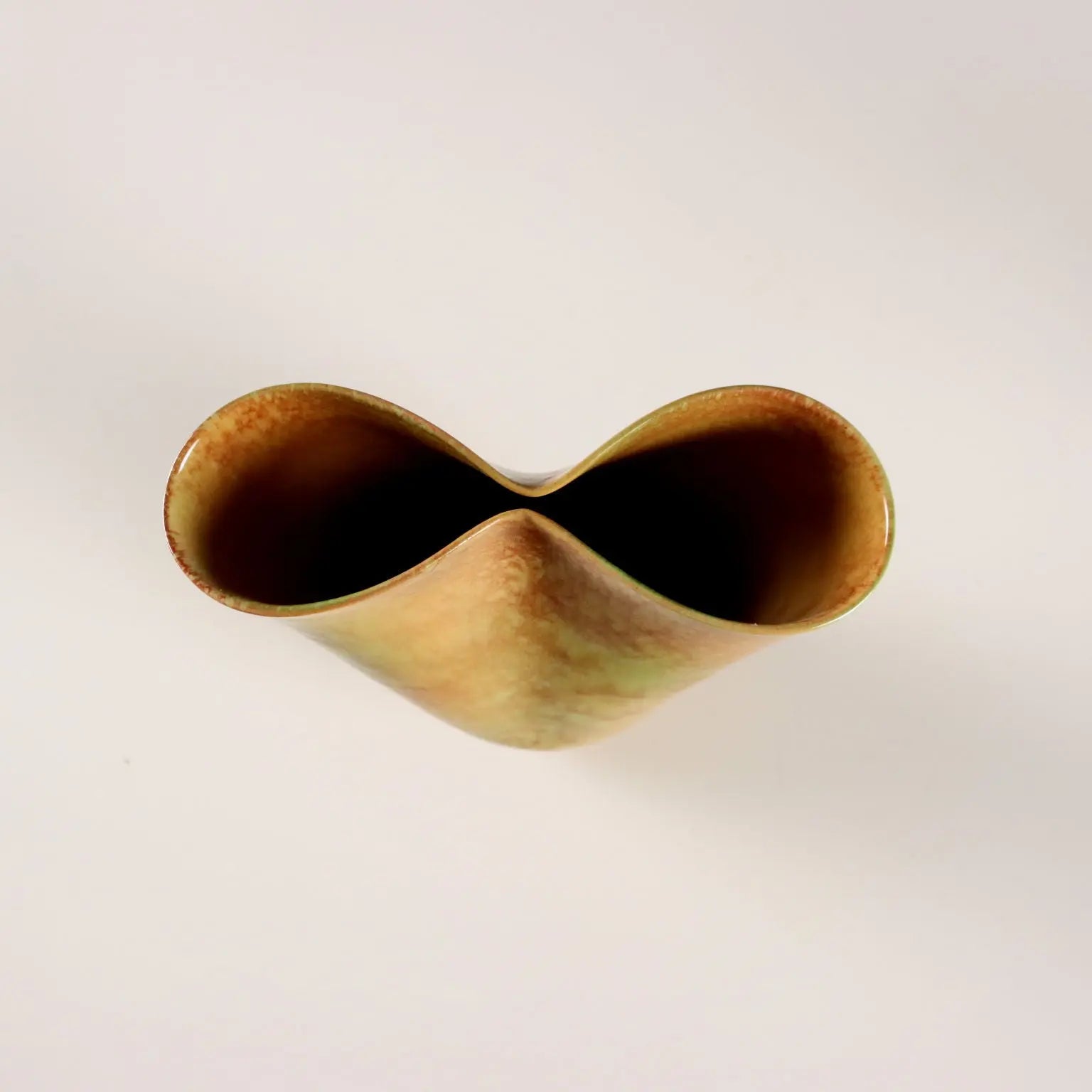 Glazed Umbrian Ceramic Vase 1980s
