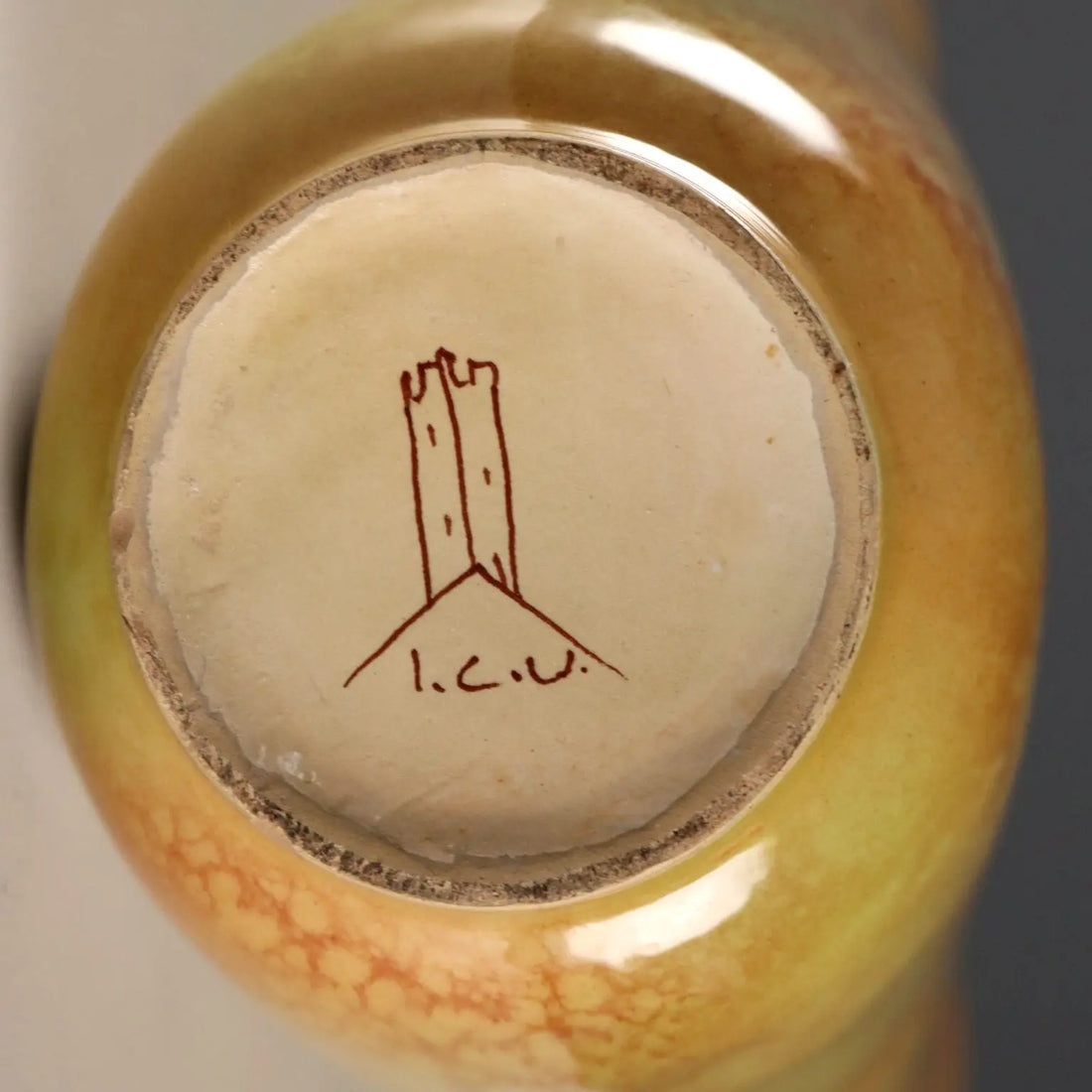 Glazed Umbrian Ceramic Vase 1980s