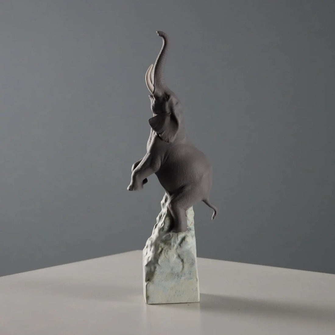 Lladrò Biscuit Porcelain Elephant Sculpture