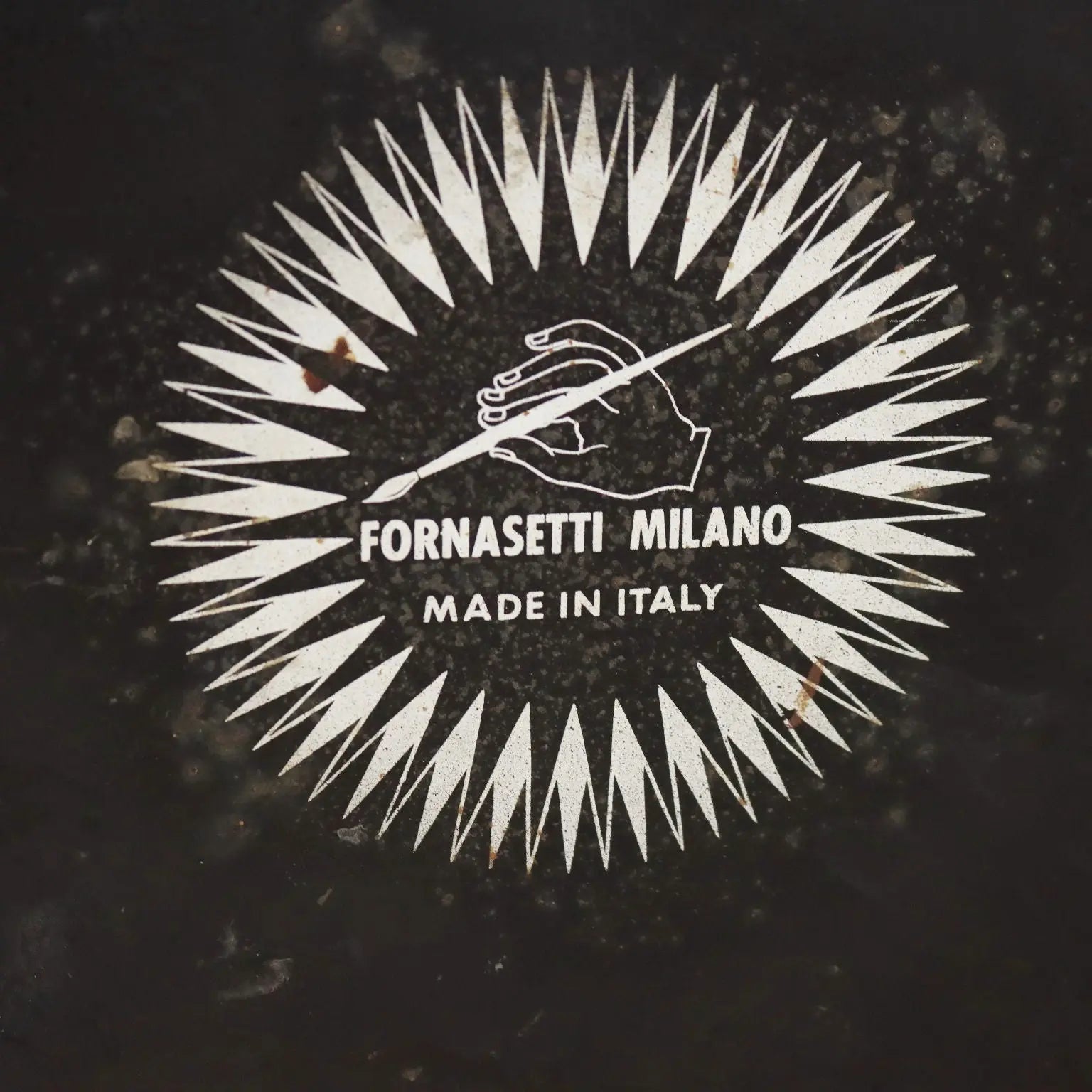 Vintage Umbrella Stand Piero Fornasetti Iron Design Italy 1950s