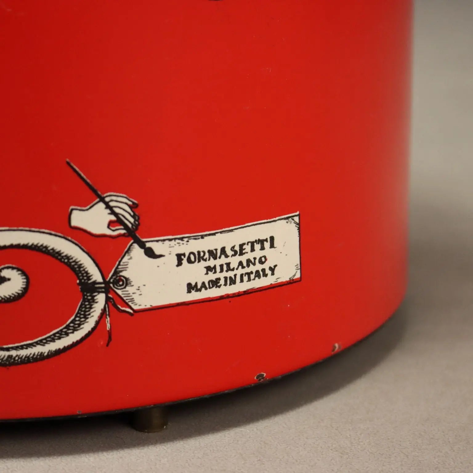 Vintage Umbrella Stand Piero Fornasetti Iron Design Italy 1950s