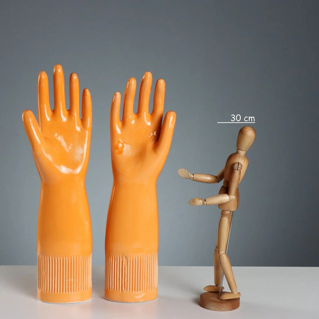 Vintage Pirelli Porcelain Lungavilla Glove Molds Italy 1980s