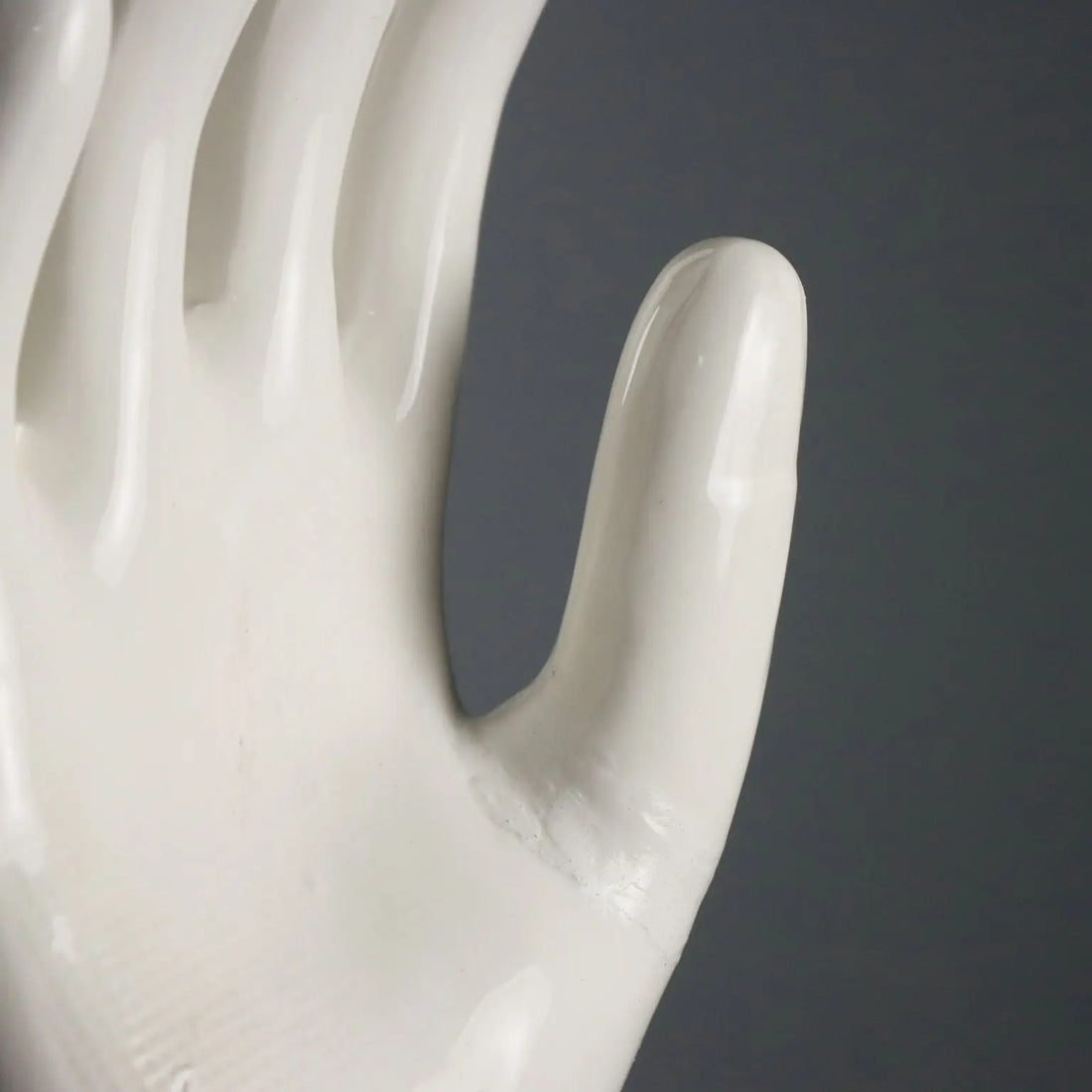 Set of Five Pirelli Lungavilla Porcelain Glove Molds Italy 1980s