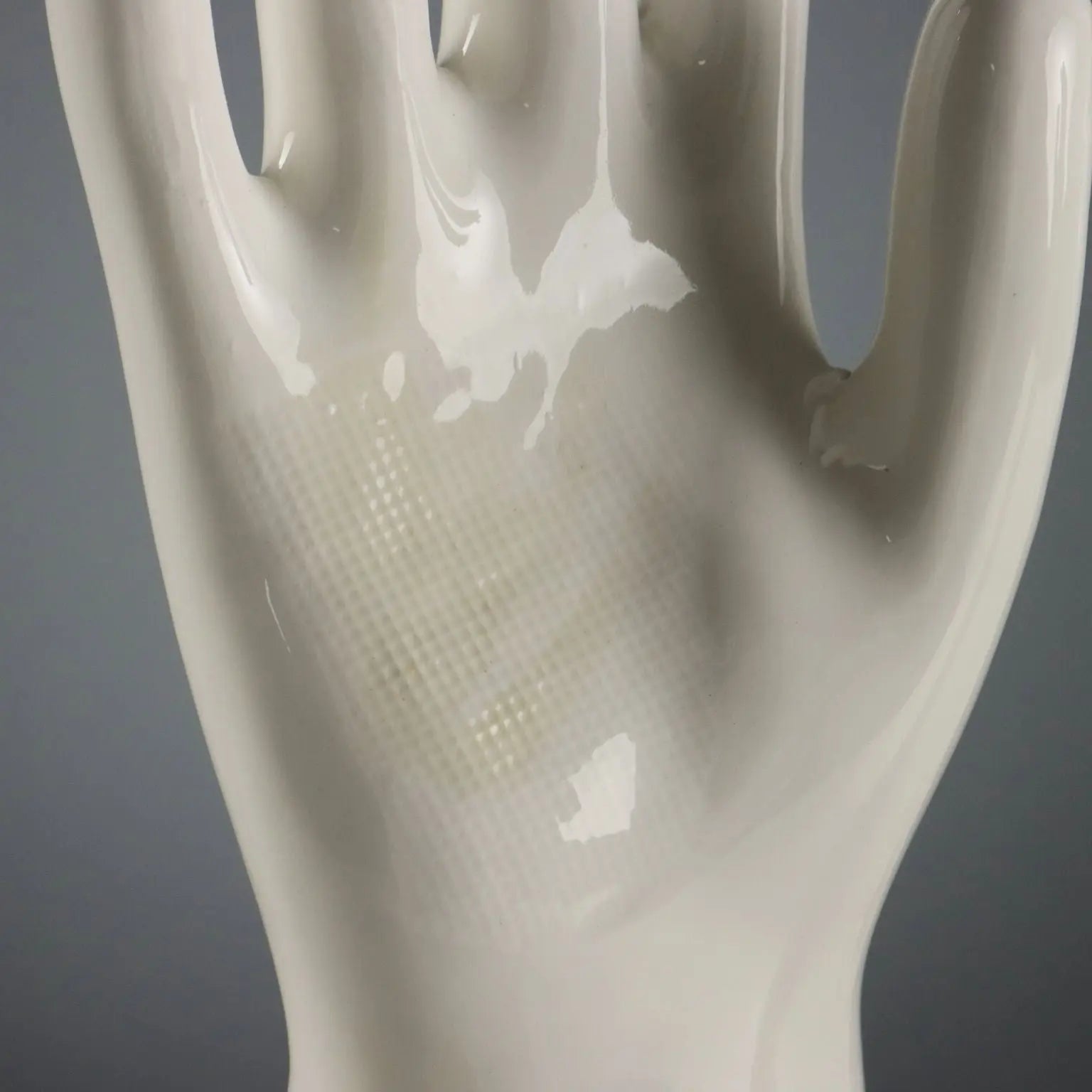 Set of Five Pirelli Lungavilla Porcelain Glove Molds Italy 1980s