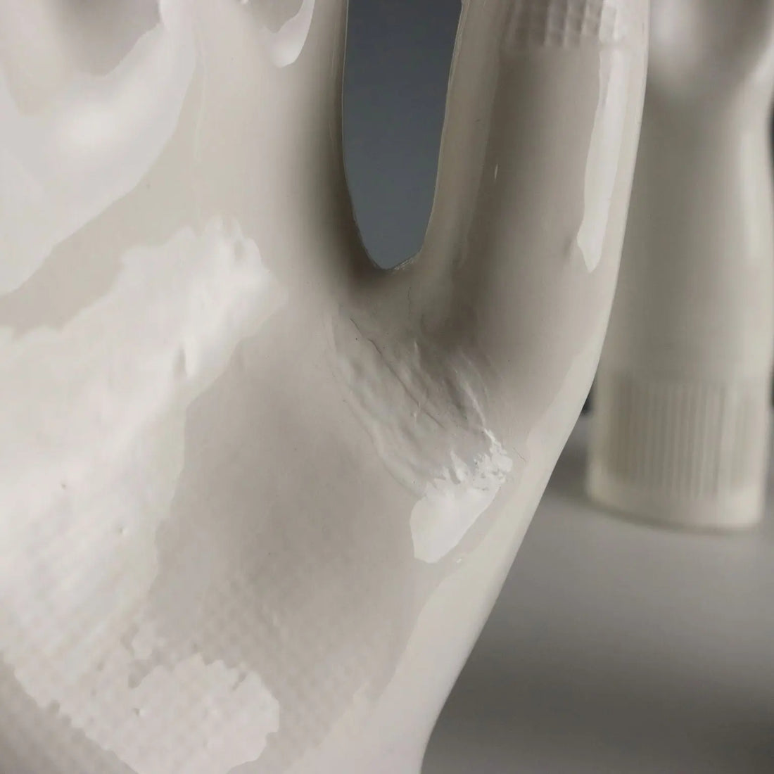 Set of Five Pirelli Lungavilla Porcelain Glove Molds Italy 1980s