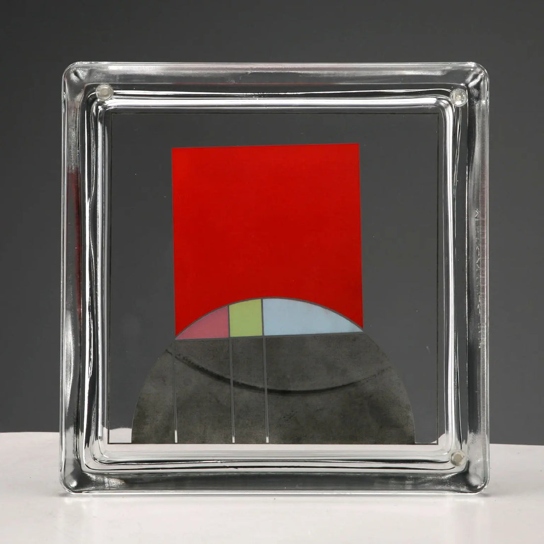Vintage Glass Empty Pockets Design by Eugenio Carmi Italy 1999