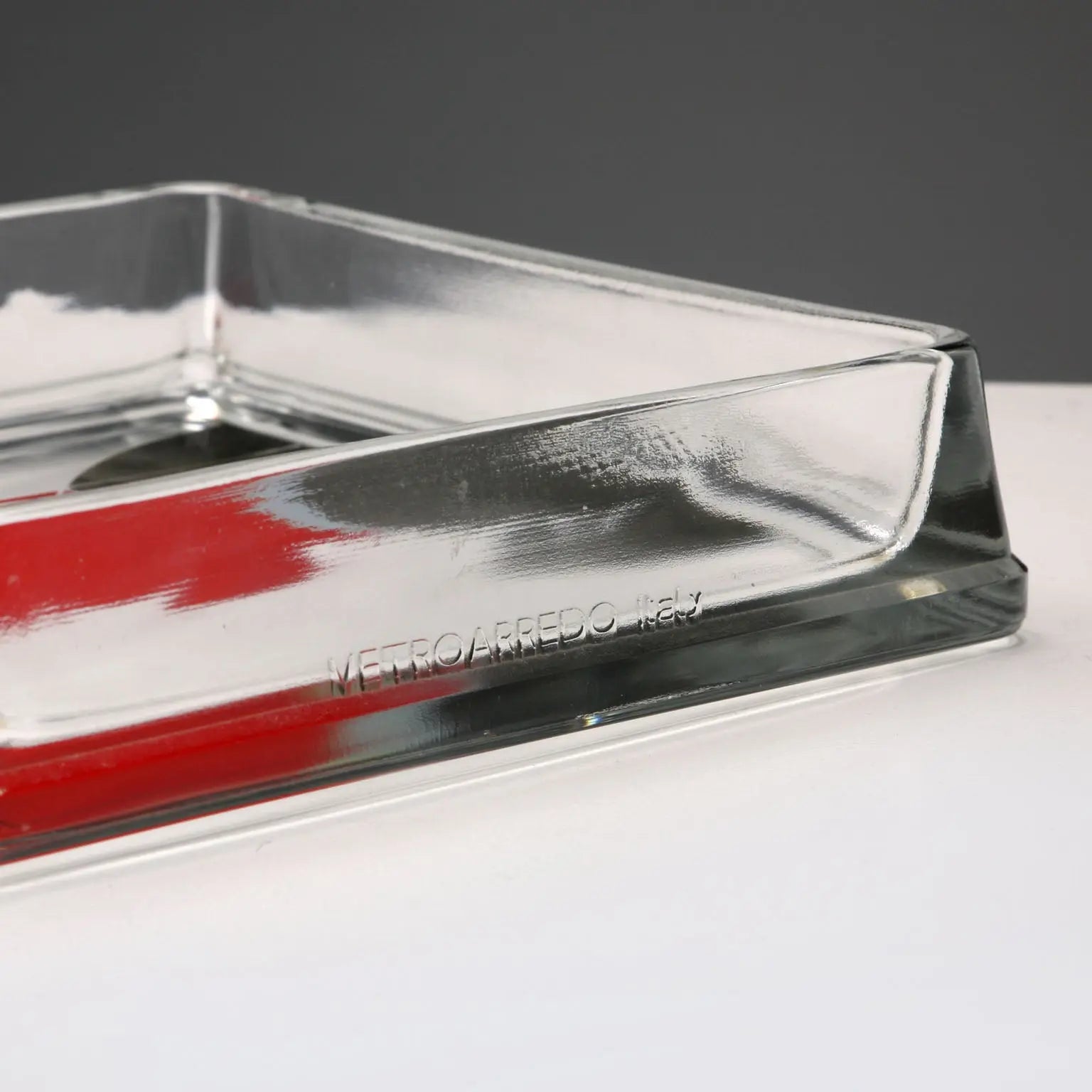 Vintage Glass Empty Pockets Design by Eugenio Carmi Italy 1999
