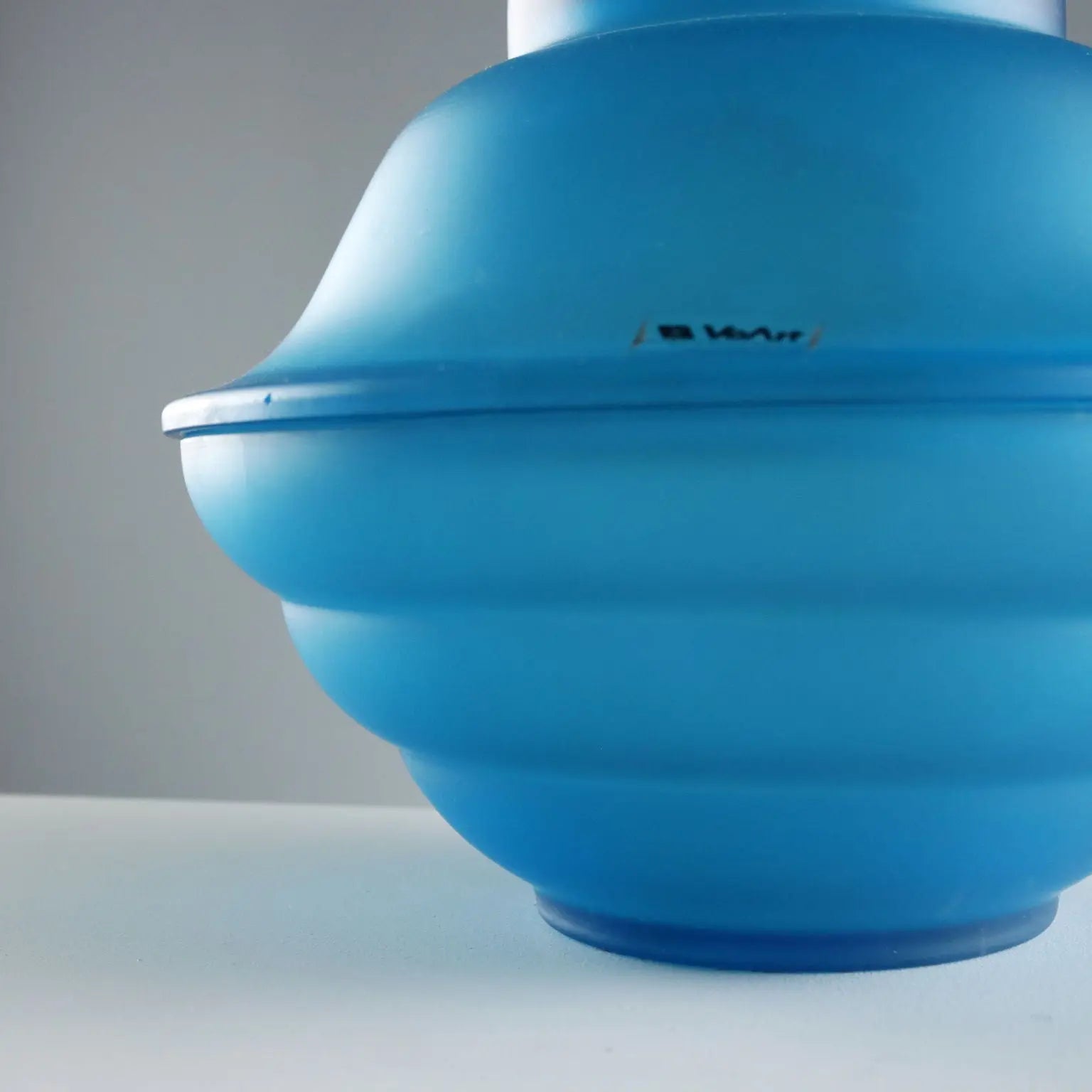 Vintage Bowl and Saucers VeArt Murano Glass Italy 1970s