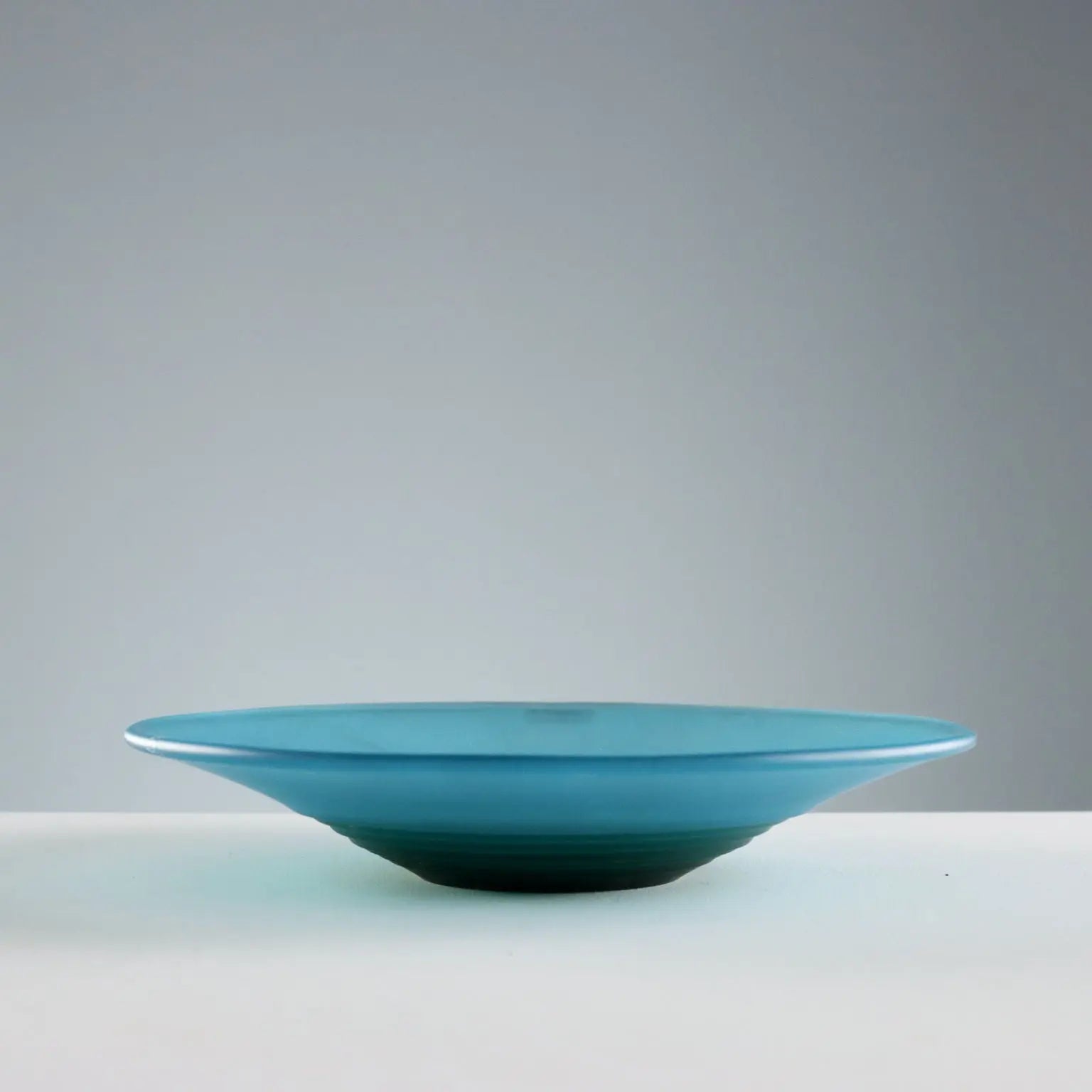 Vintage Bowl and Saucers VeArt Murano Glass Italy 1970s