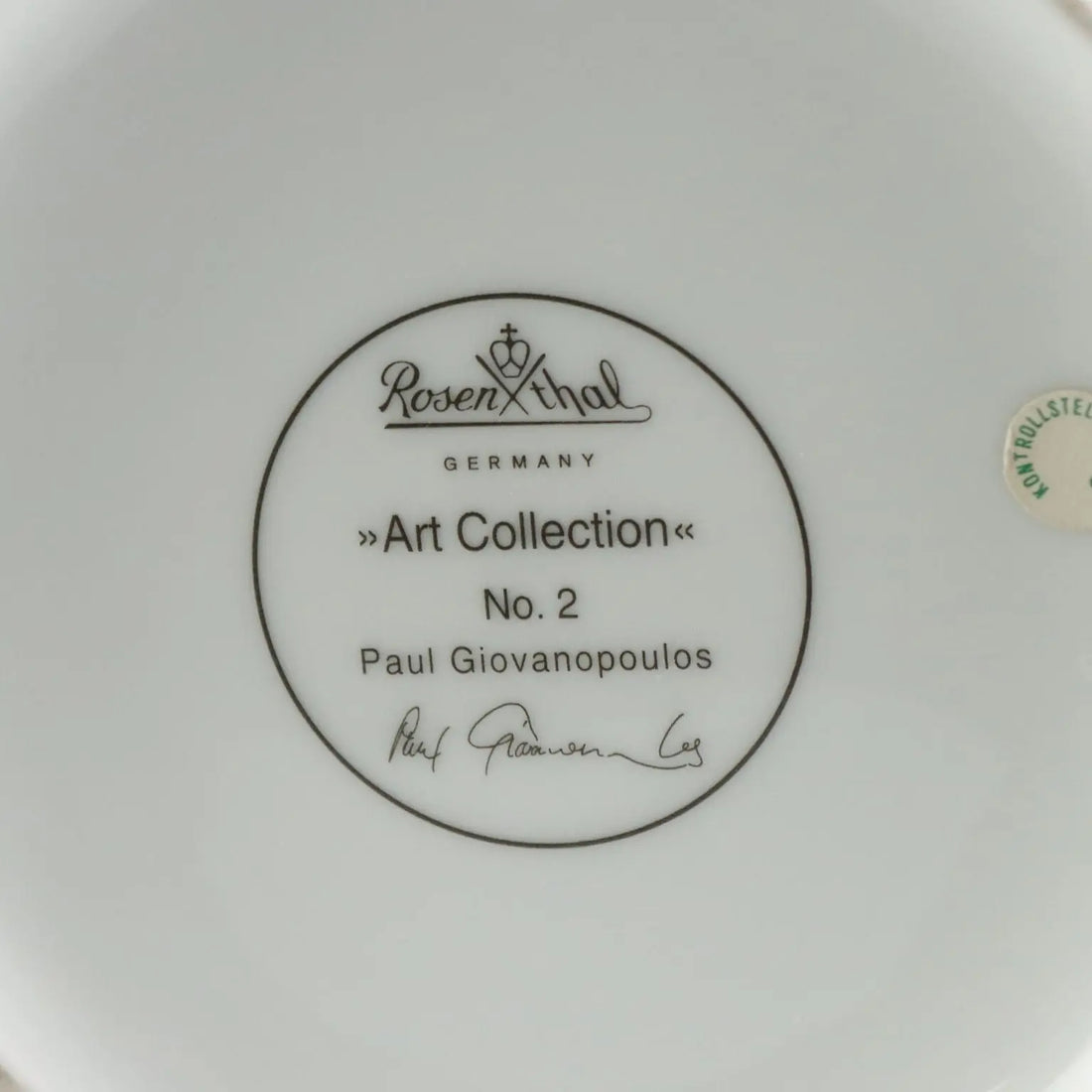 Vintage Vase Paul Giovanopoulos Rosenthal Porcelain 1980s-1990s
