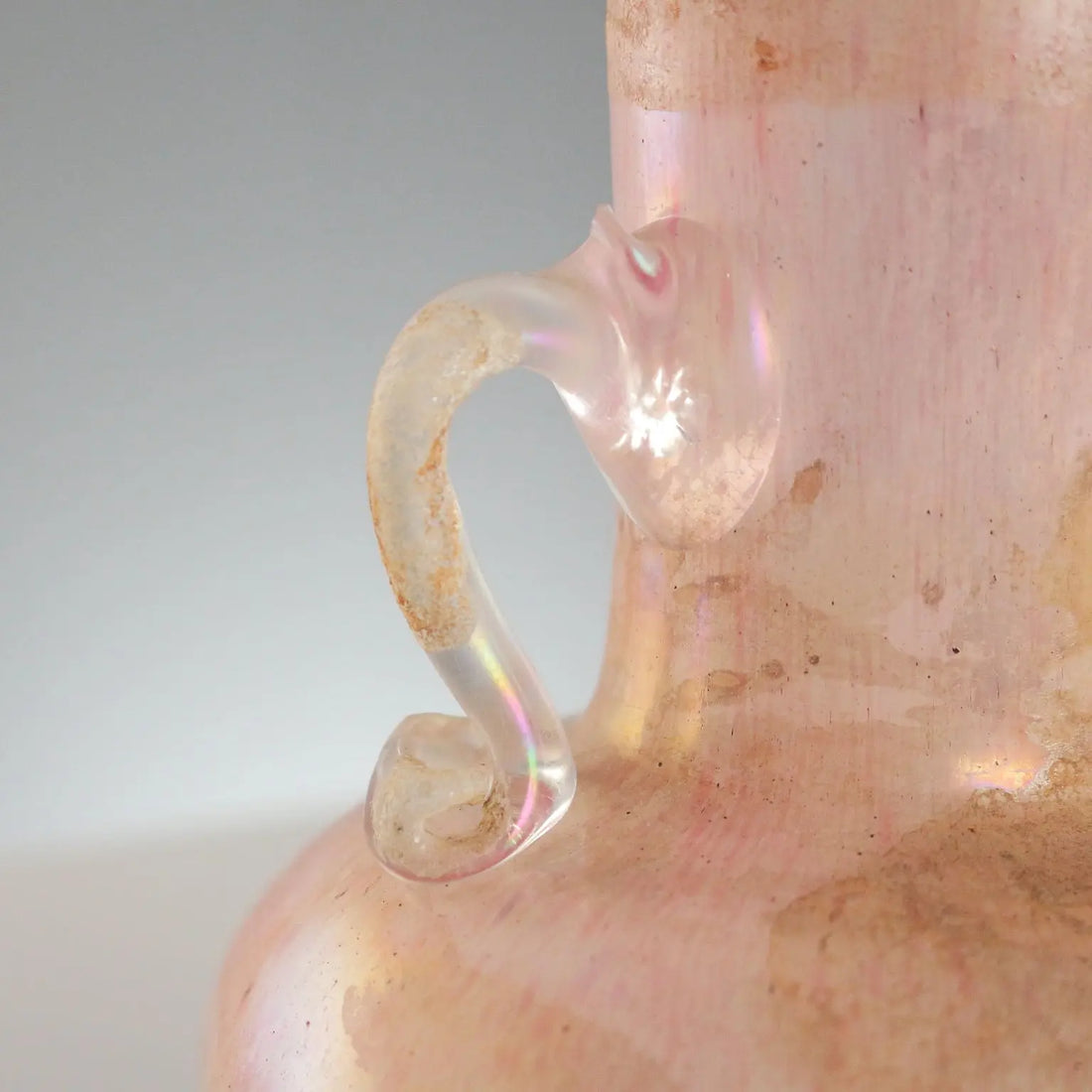 Vintage Vase Coloured Murano Glass Italy 1970s
