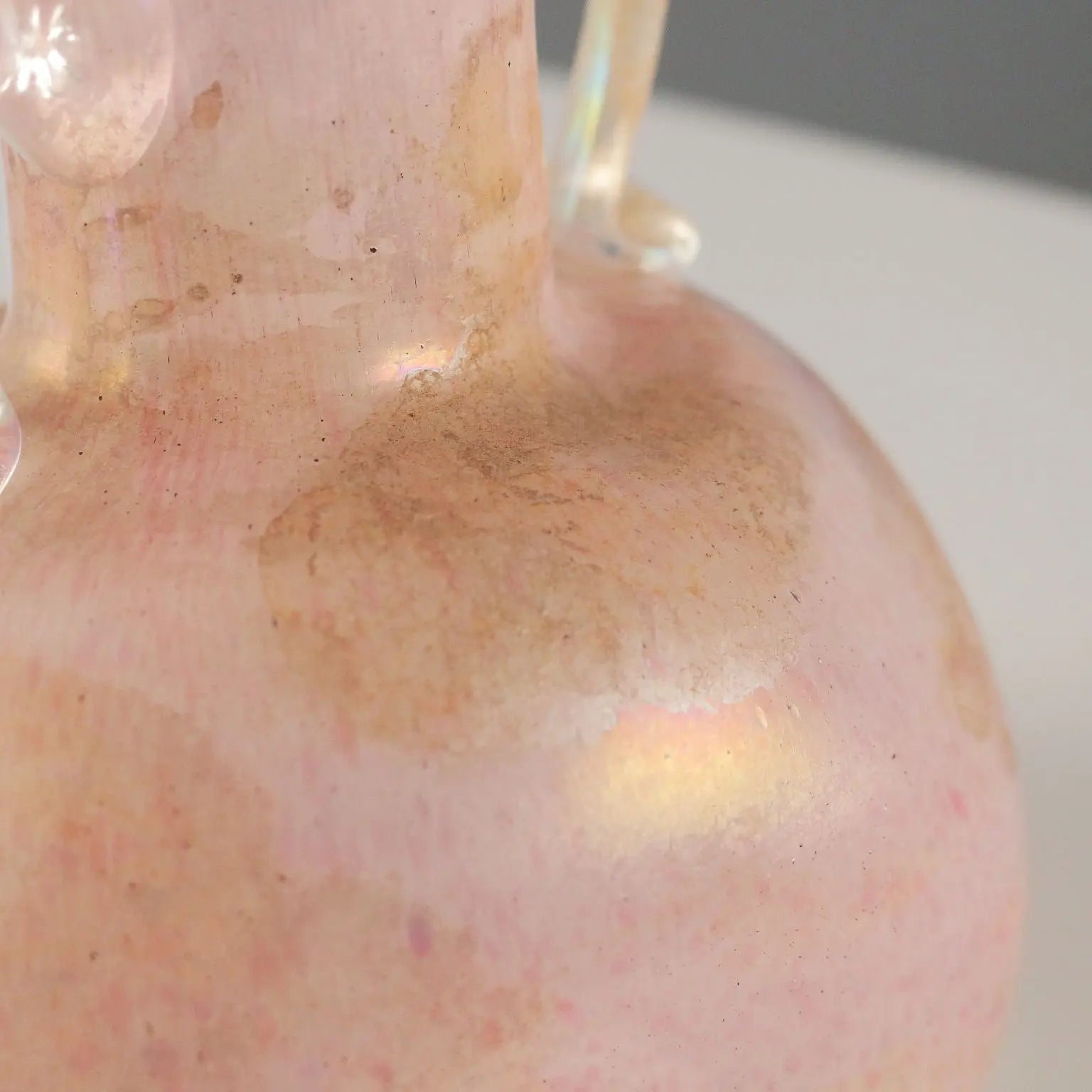 Vintage Vase Coloured Murano Glass Italy 1970s