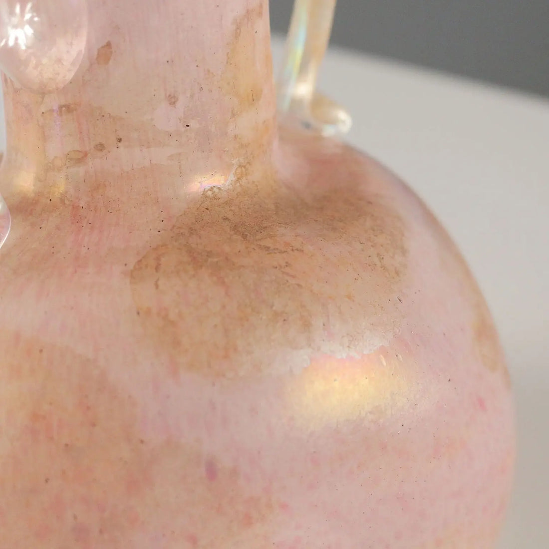 Vintage Vase Coloured Murano Glass Italy 1970s