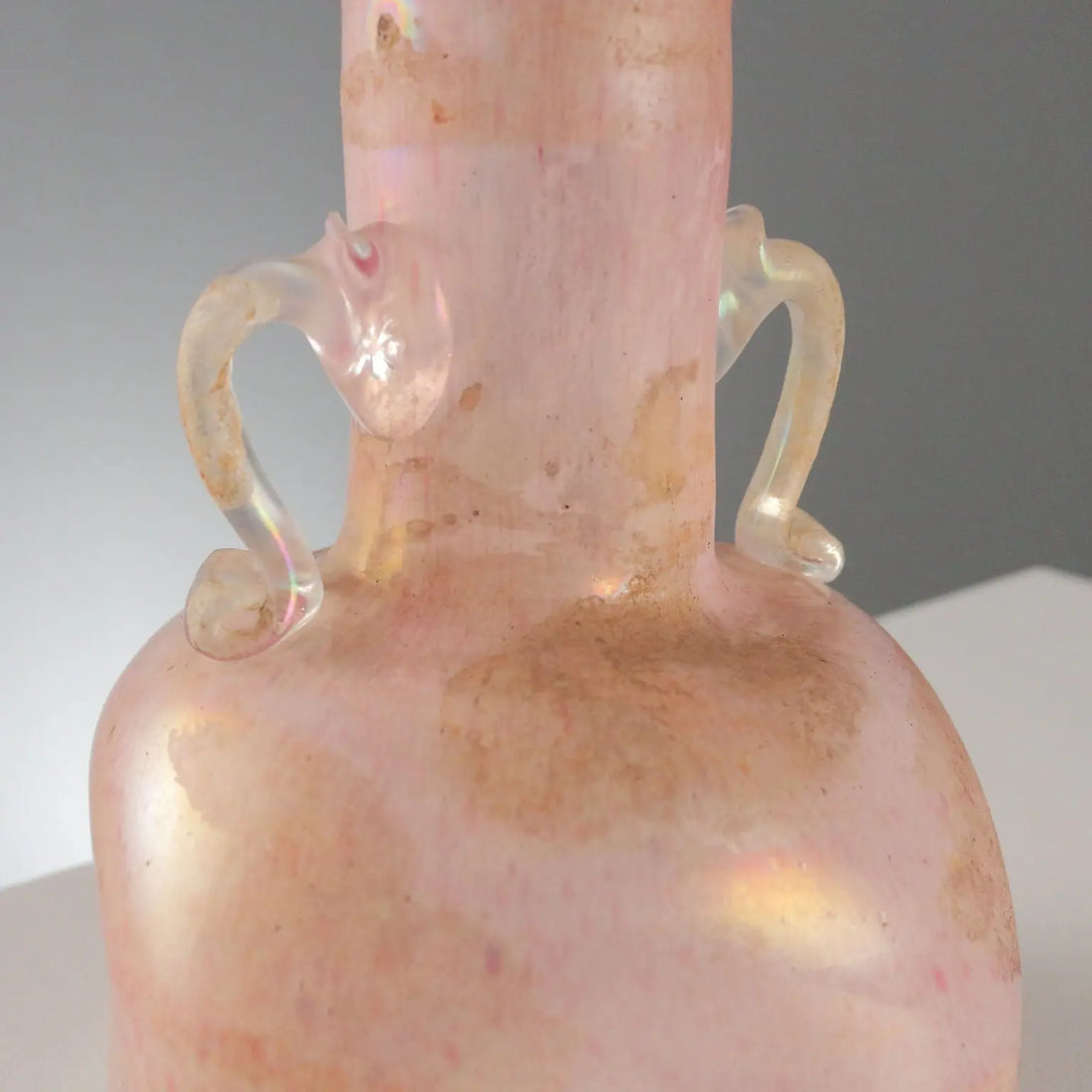 Vintage Vase Coloured Murano Glass Italy 1970s