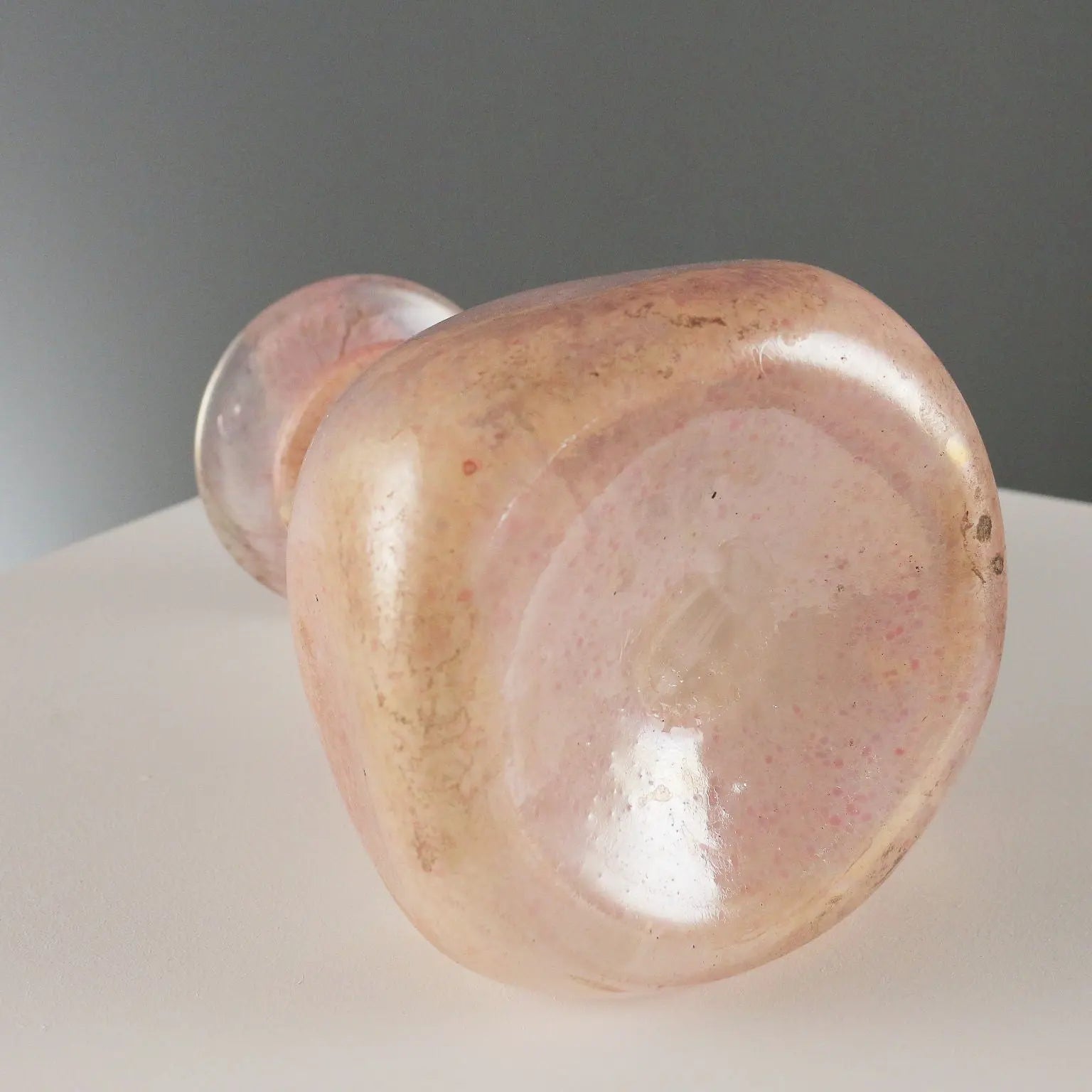 Vintage Vase Coloured Murano Glass Italy 1970s