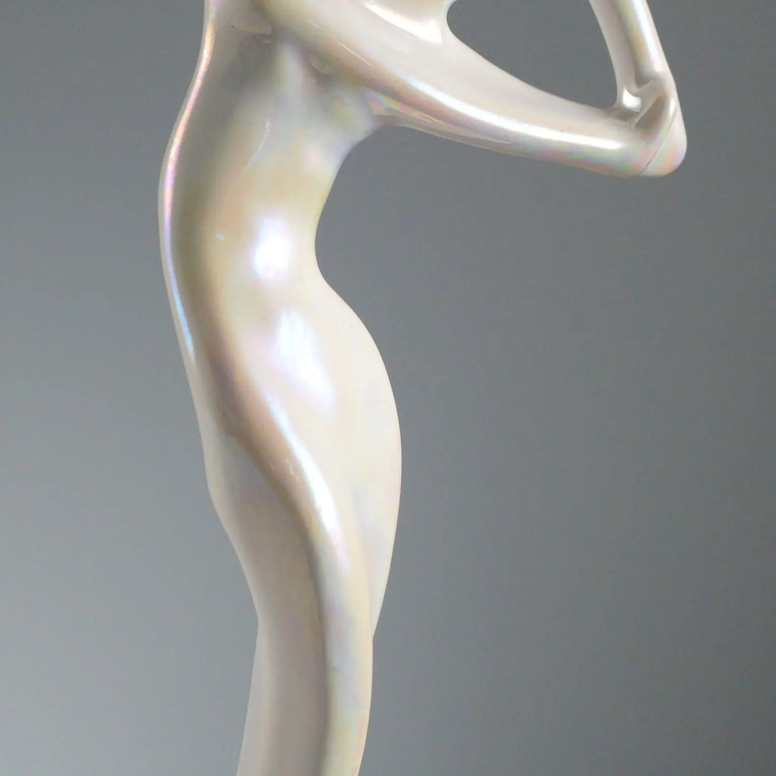 Moder Figurine Majolica Gatti Manufacture Italy 1950s-1960s