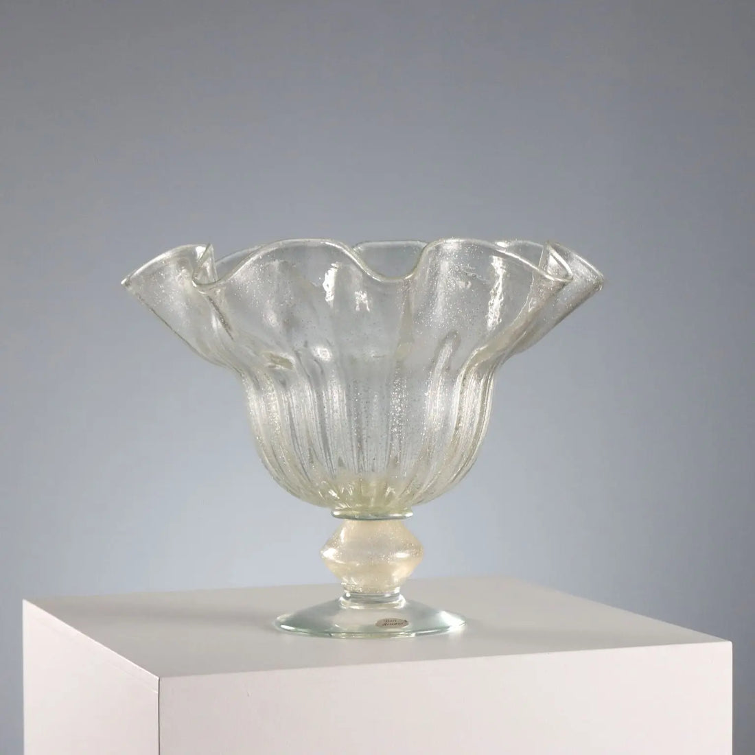 Vintage Centerpiece Murano Art Glass Italy 1980s-1990s