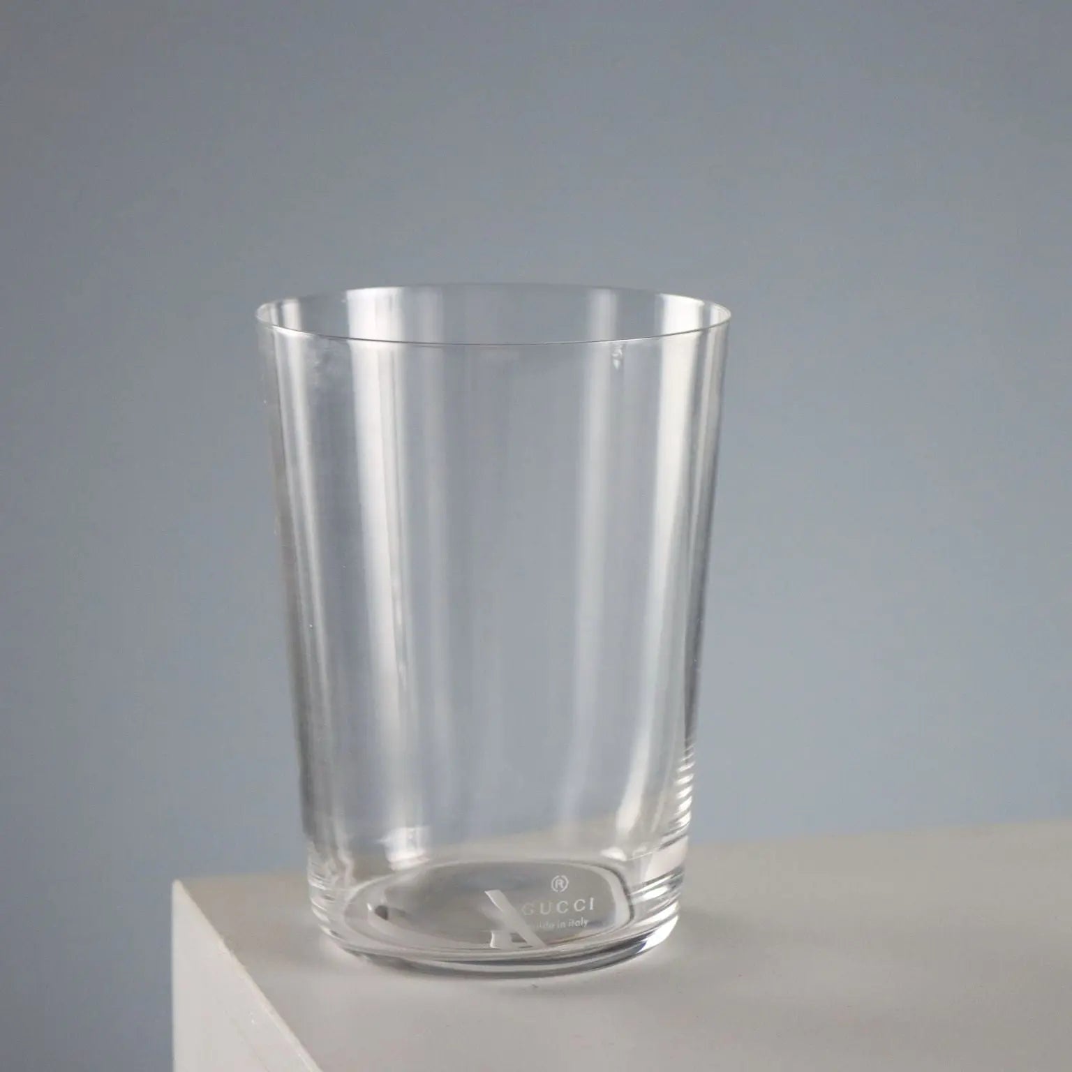 Vintage Gucci Glasses Transparent Glass Italy XX Century