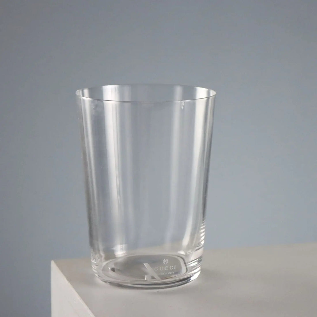 Vintage Gucci Glasses Transparent Glass Italy XX Century