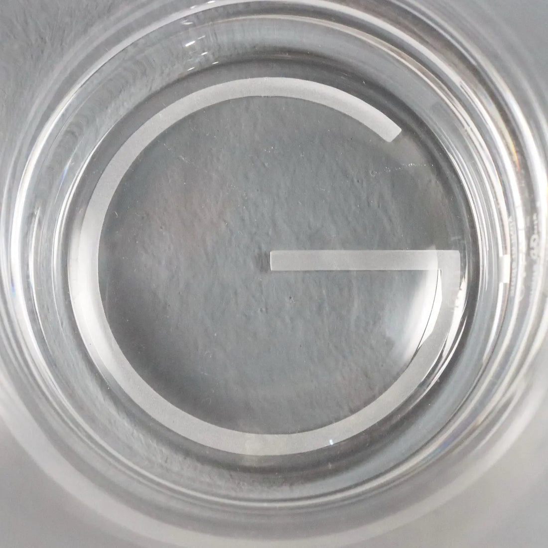 Vintage Gucci Glasses Transparent Glass Italy XX Century