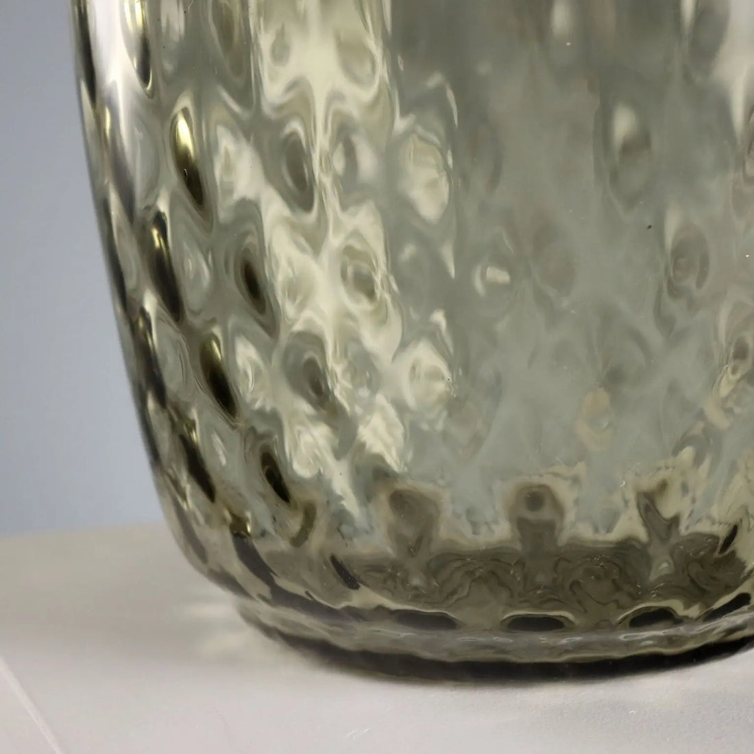 Vintage Vase Smoked Glass Murano Manufacture Italy 1960s