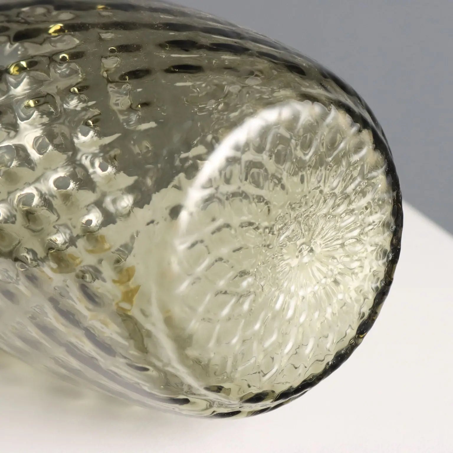 Vintage Vase Smoked Glass Murano Manufacture Italy 1960s