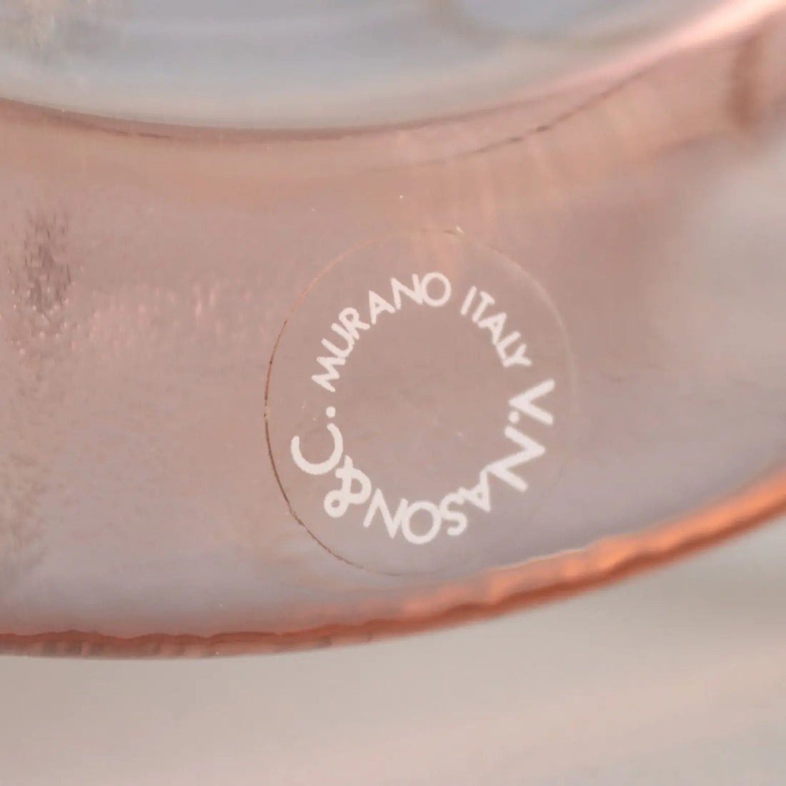 Vintage Glass Plate Nason & Co. Italy 1990s