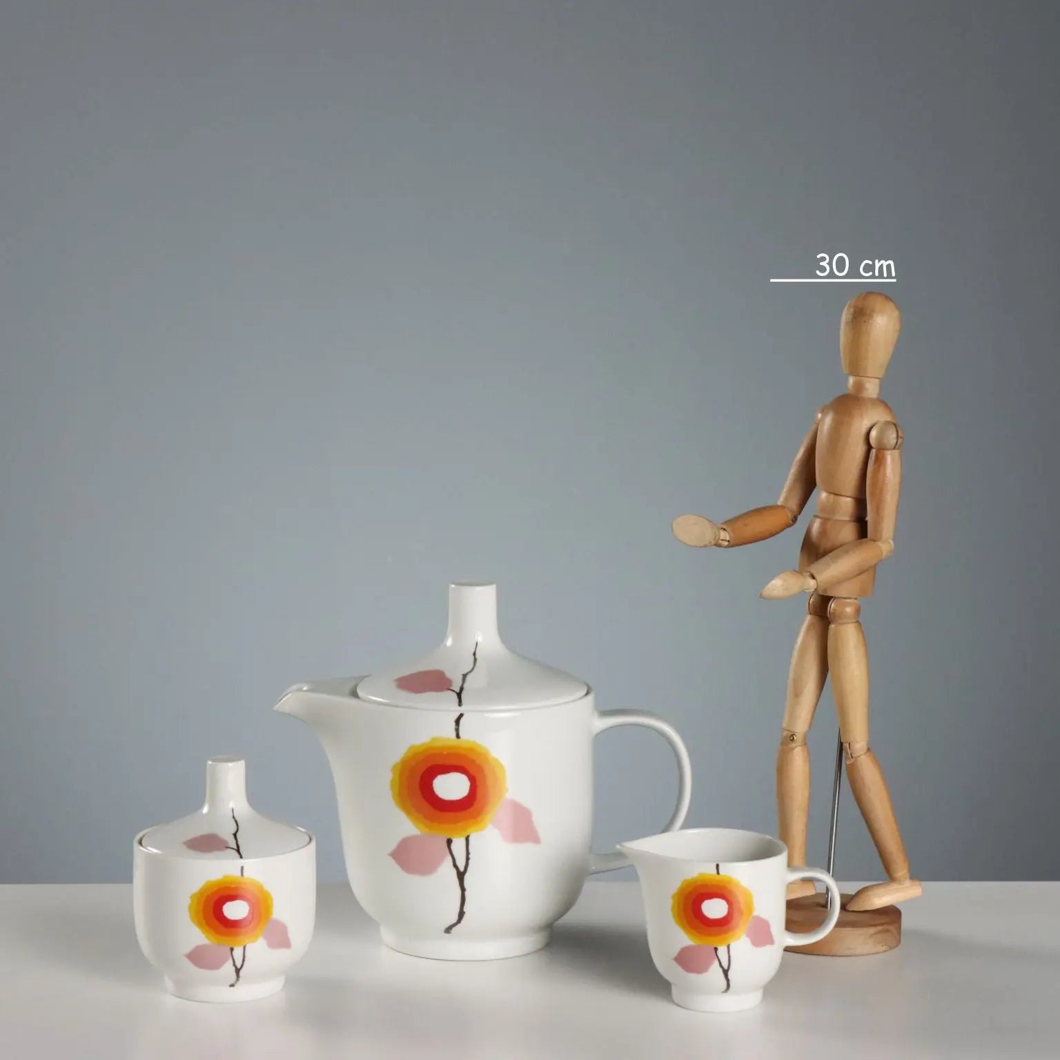 Vintage Tea and Coffee Set Hutscenreuther Man. Germany 1970s
