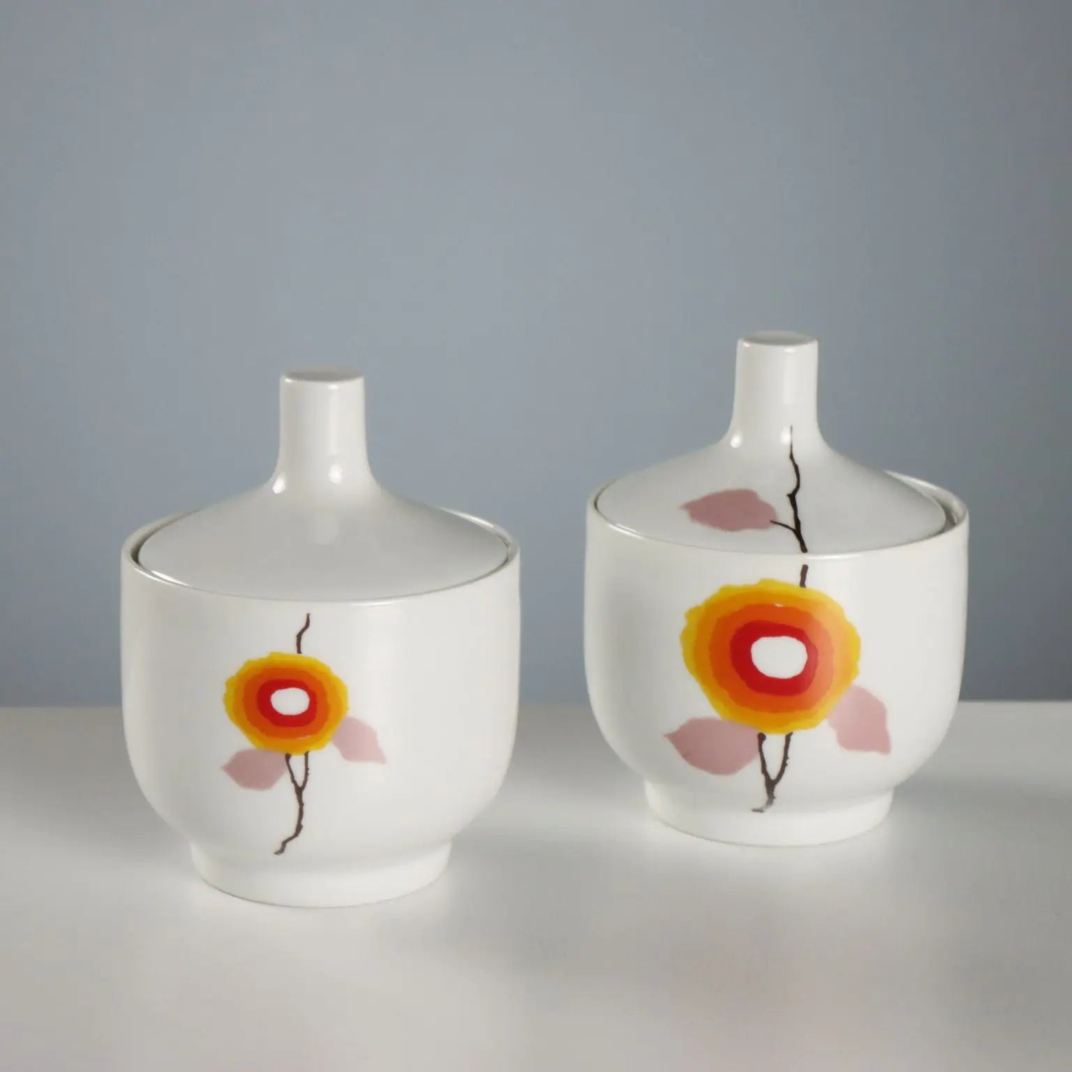 Vintage Tea and Coffee Set Hutscenreuther Man. Germany 1970s