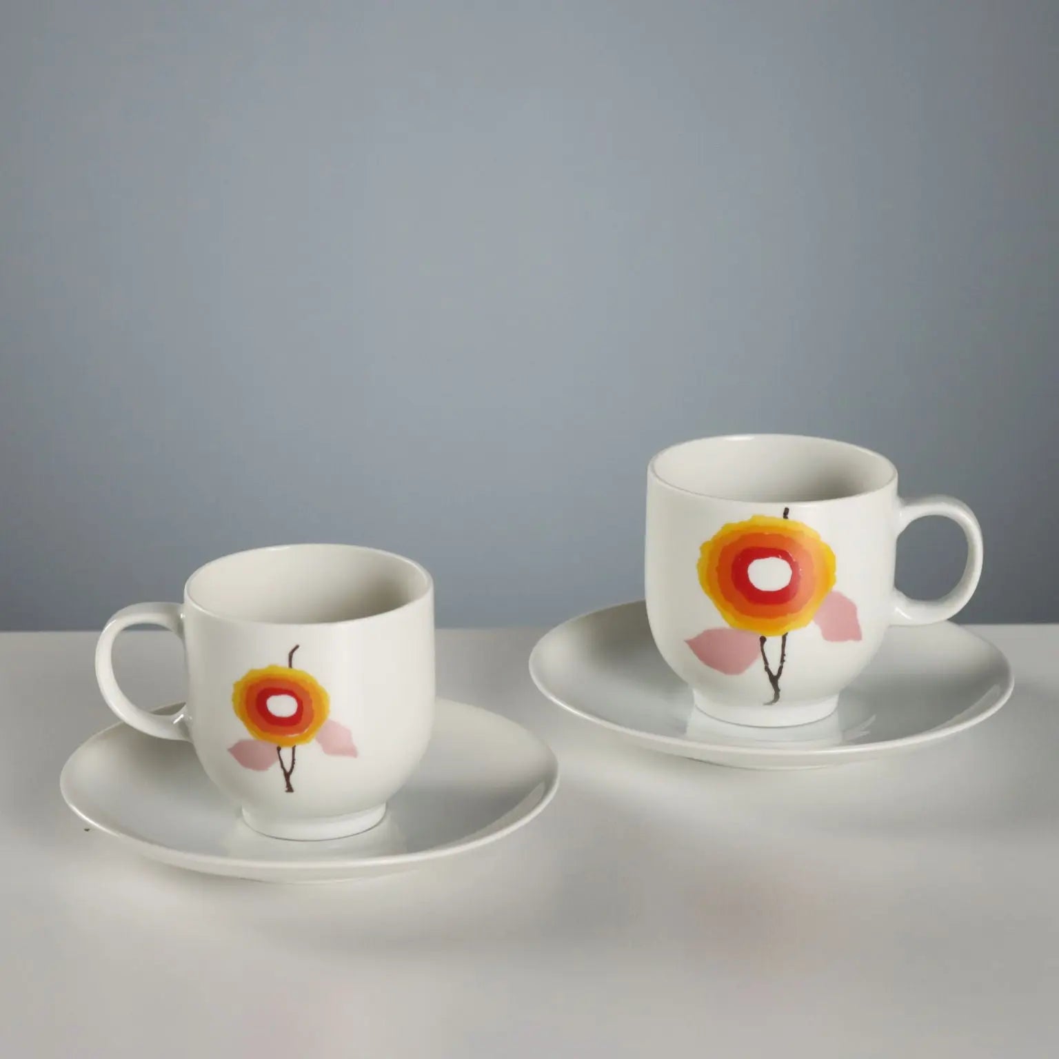 Vintage Tea and Coffee Set Hutscenreuther Man. Germany 1970s