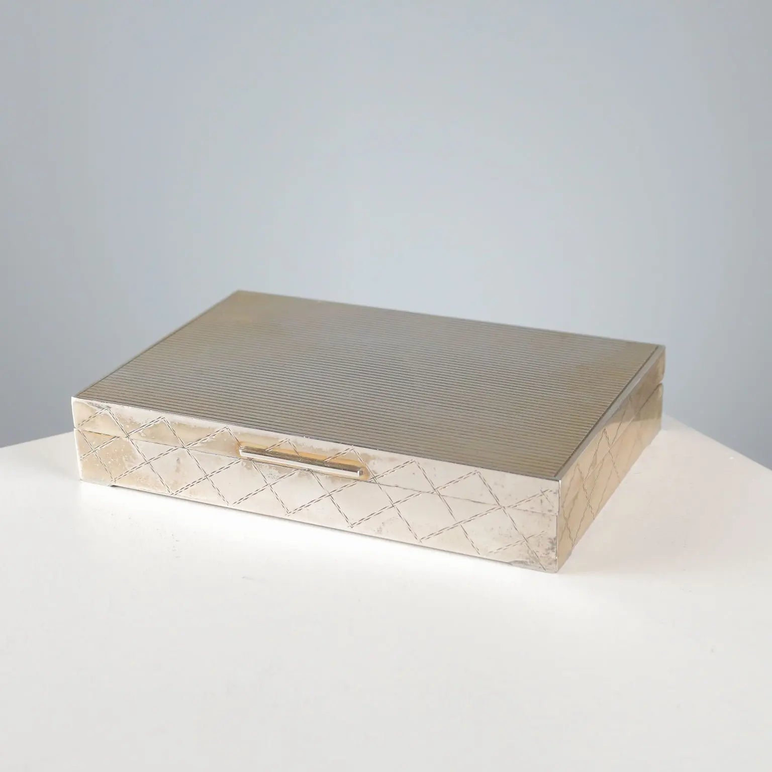 Vintage Silver Box Morandi Irma Florence Italy 1960s