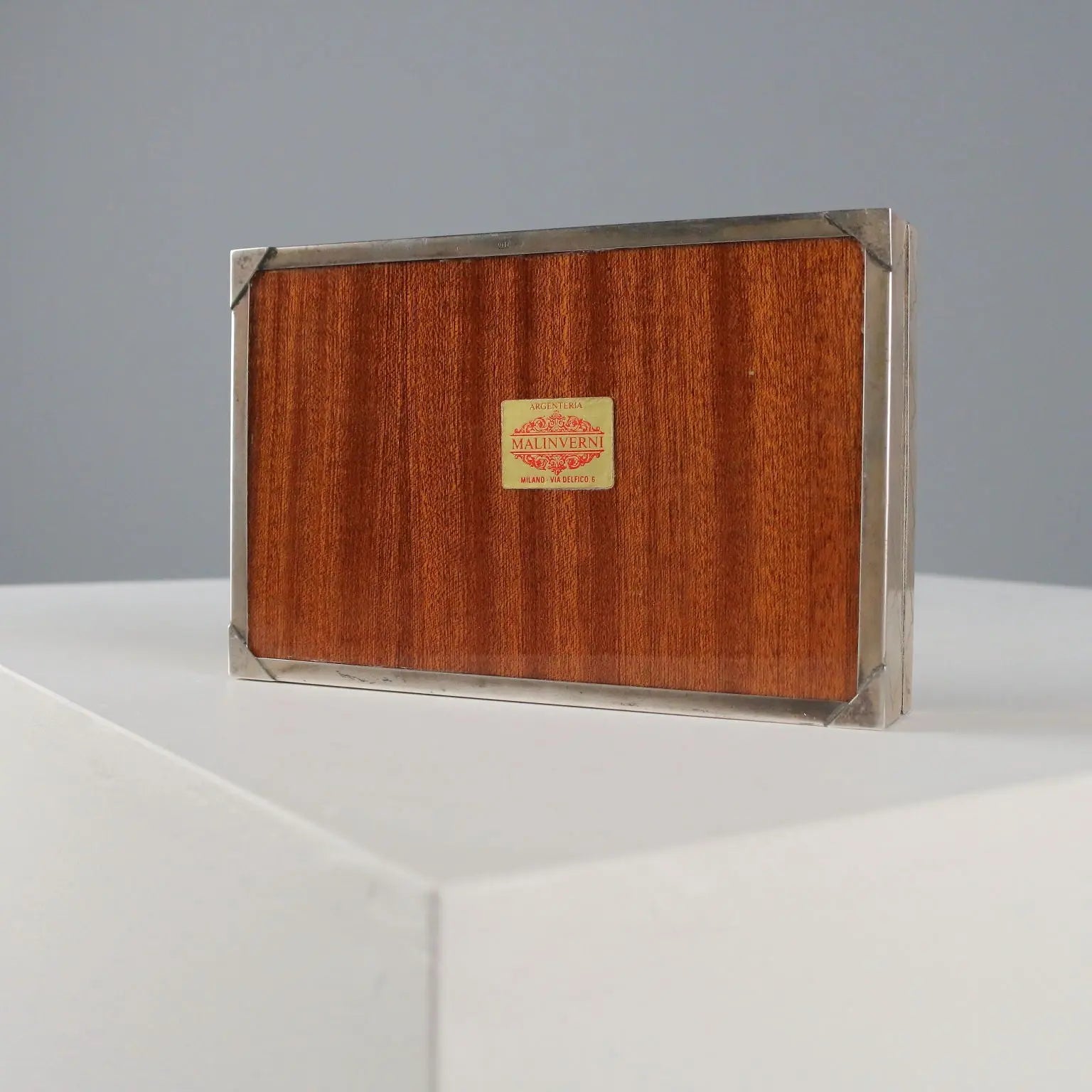 Vintage Silver Box Morandi Irma Florence Italy 1960s