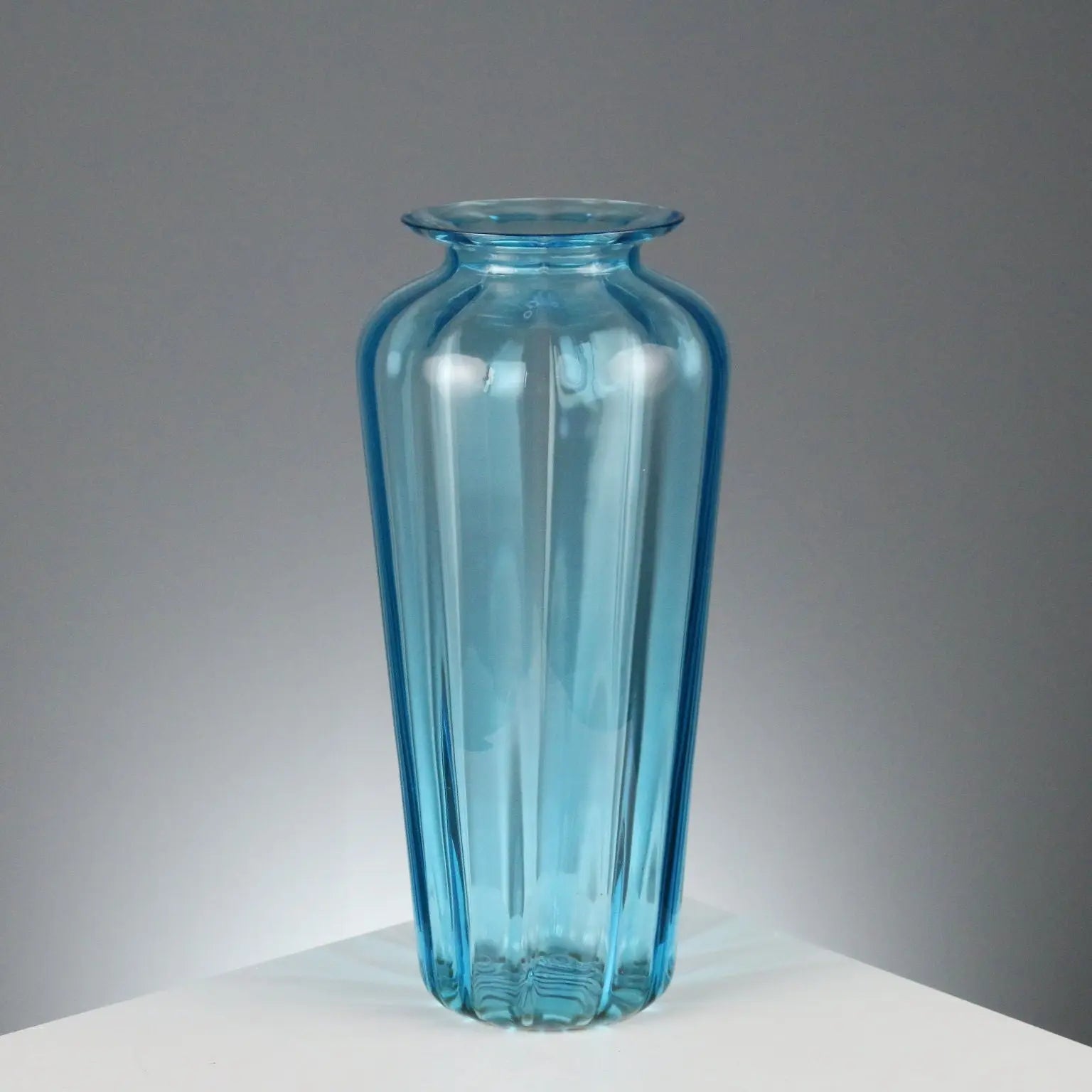 Vintage Vase Blown Glass Auras Venice Italy 1980s