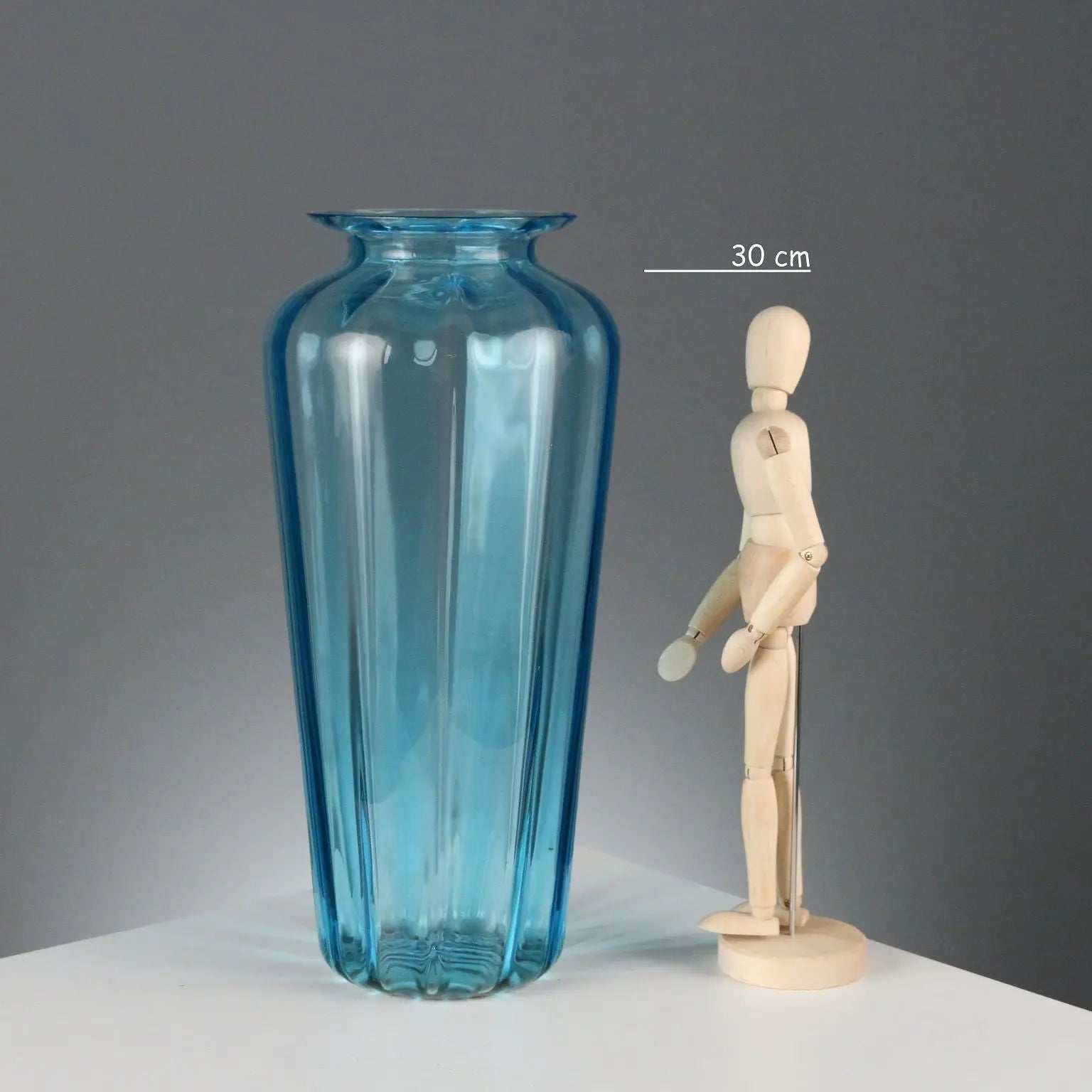 Vintage Vase Blown Glass Auras Venice Italy 1980s